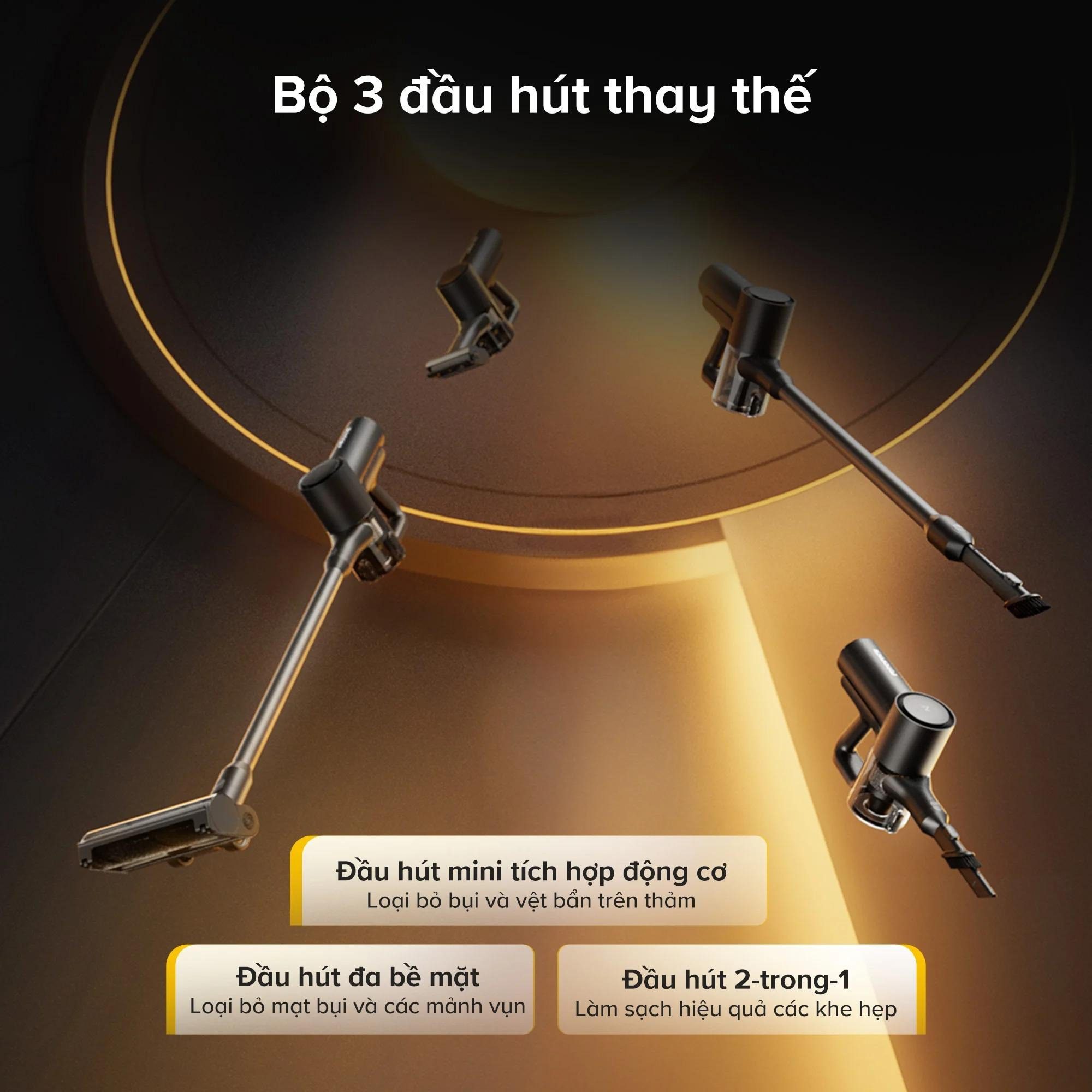 Roborock F25 ACE Combo gập nghiêng 180° hút bụi 5 trong 1