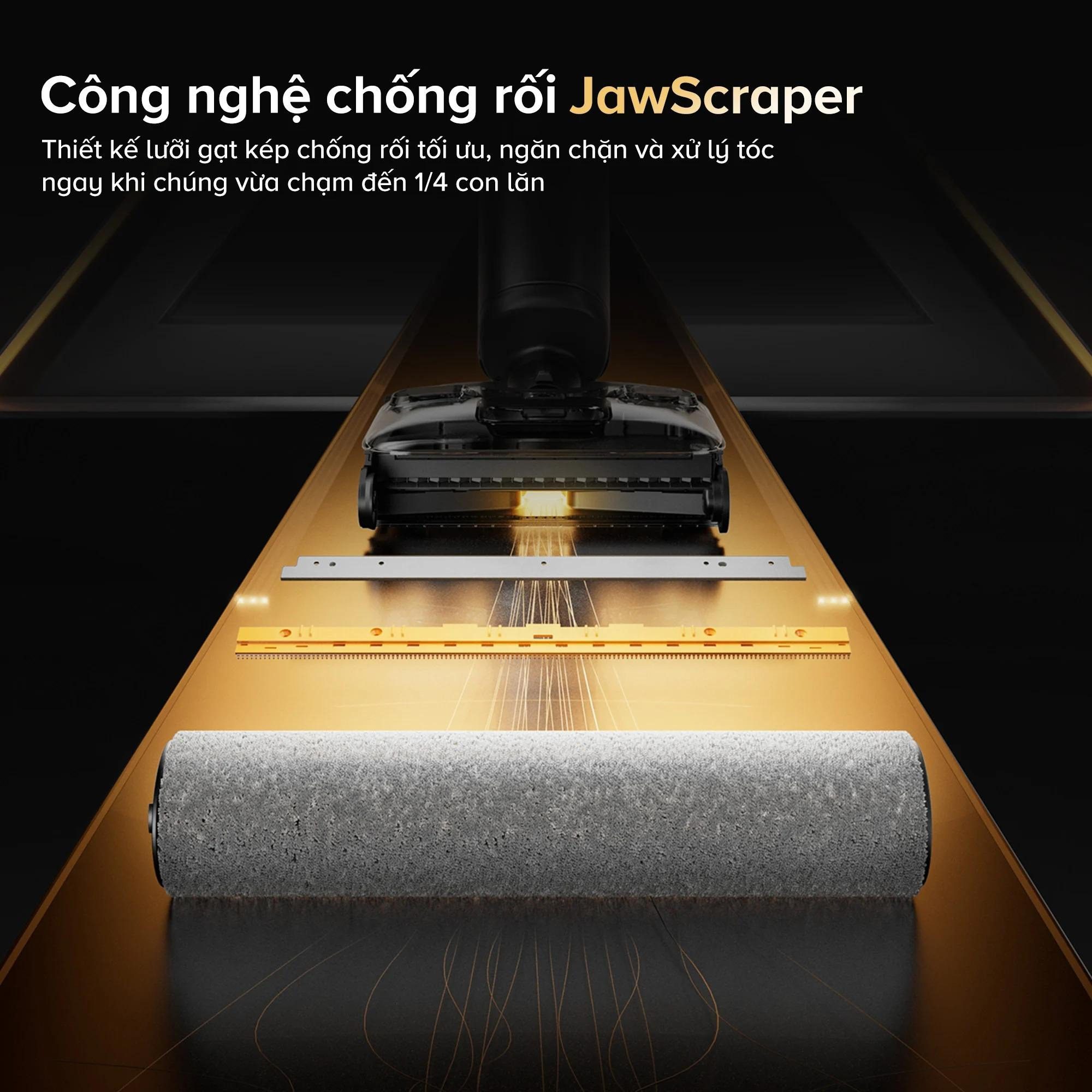 Roborock F25 ACE Combo gập nghiêng 180° hút bụi 5 trong 1