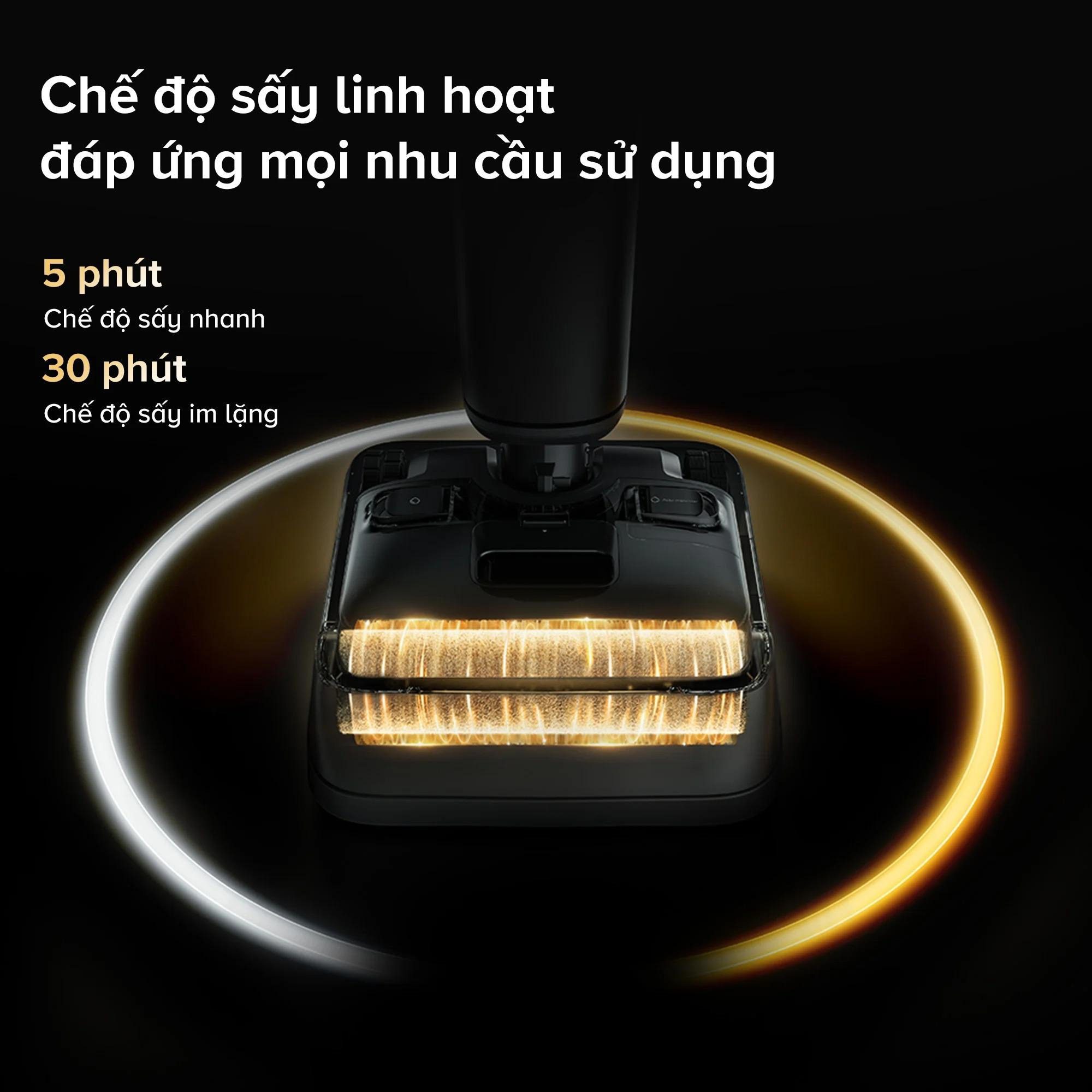 Roborock F25 ACE Combo gập nghiêng 180° hút bụi 5 trong 1
