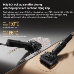 Roborock F25 Ultra gập nghiêng 180°