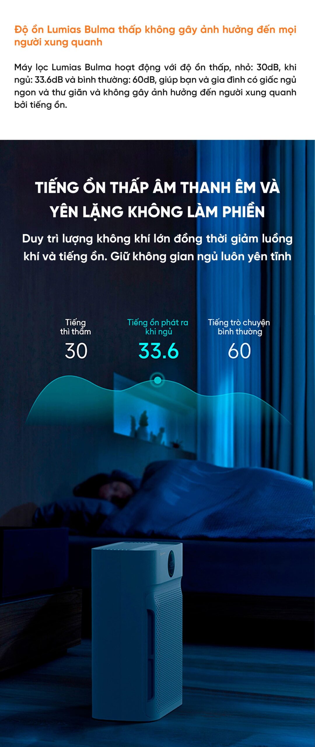 Máy lọc không khí Lumias Bulma - 50W, 40m²