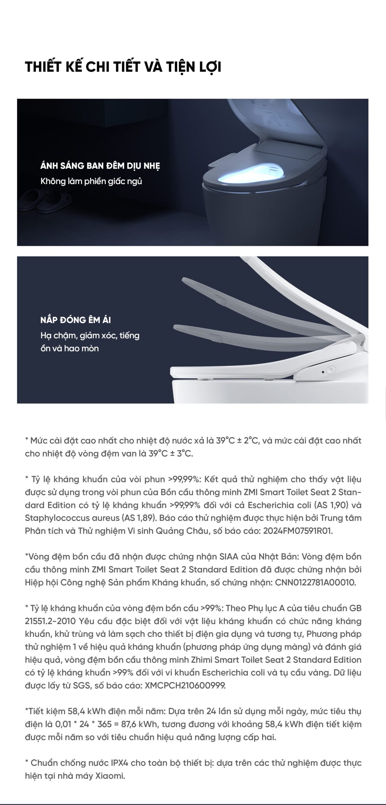Bệ ngồi bồn cầu thông minh Xiaomi 2