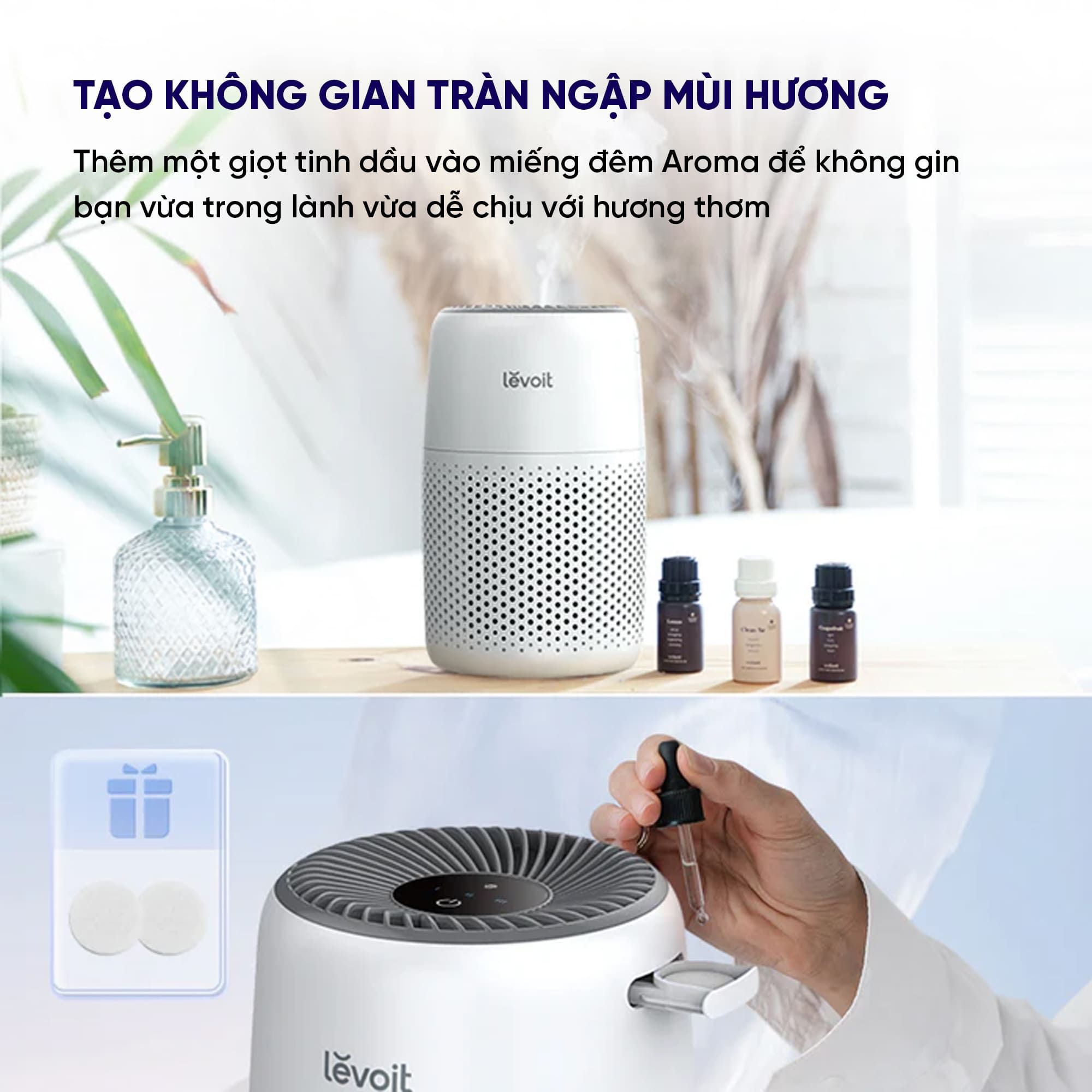 Máy Lọc Không Khí Levoit Core Mini - Phòng 17m2