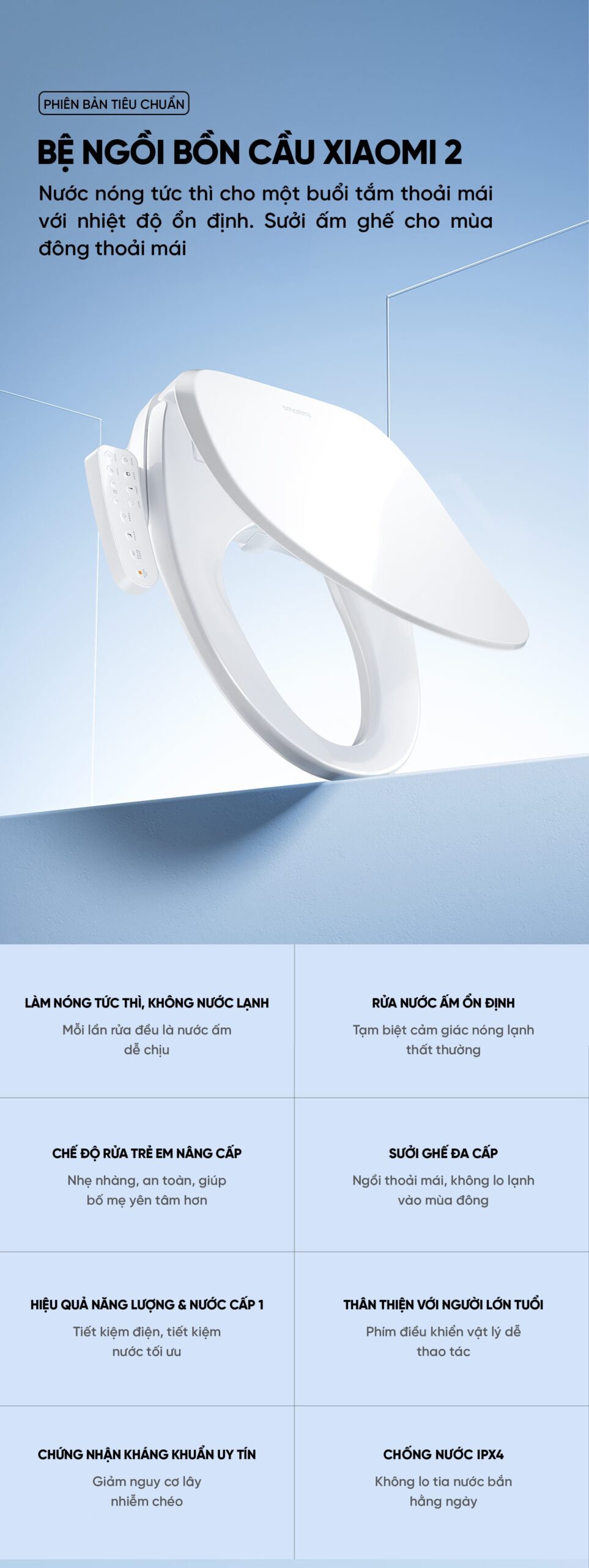 Bệ ngồi bồn cầu thông minh Xiaomi 2
