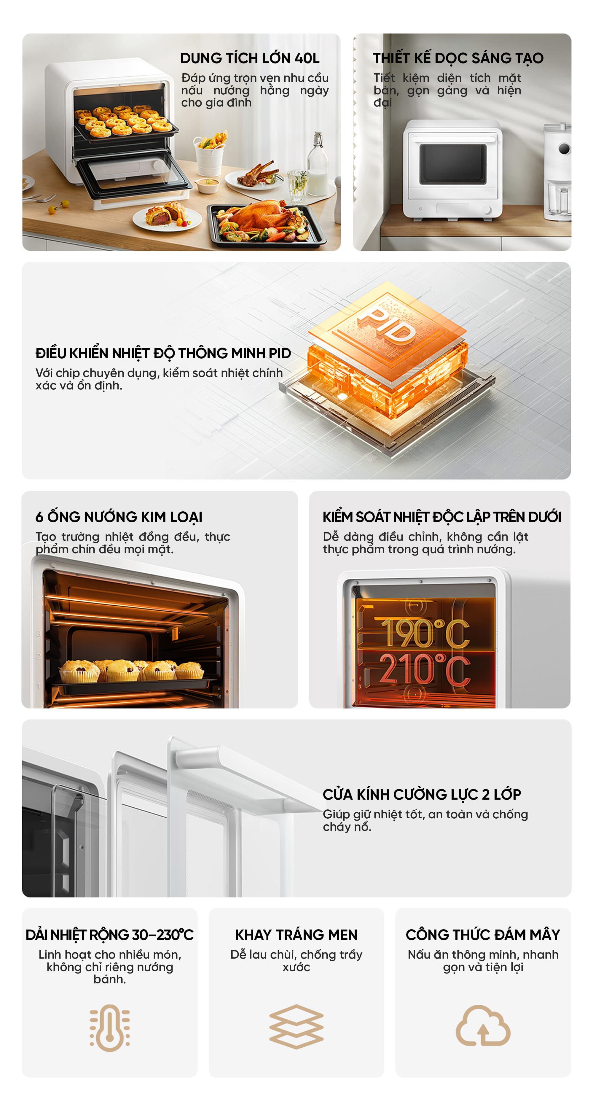 Lò nướng điện Xiaomi Mijia MKX05M 40L