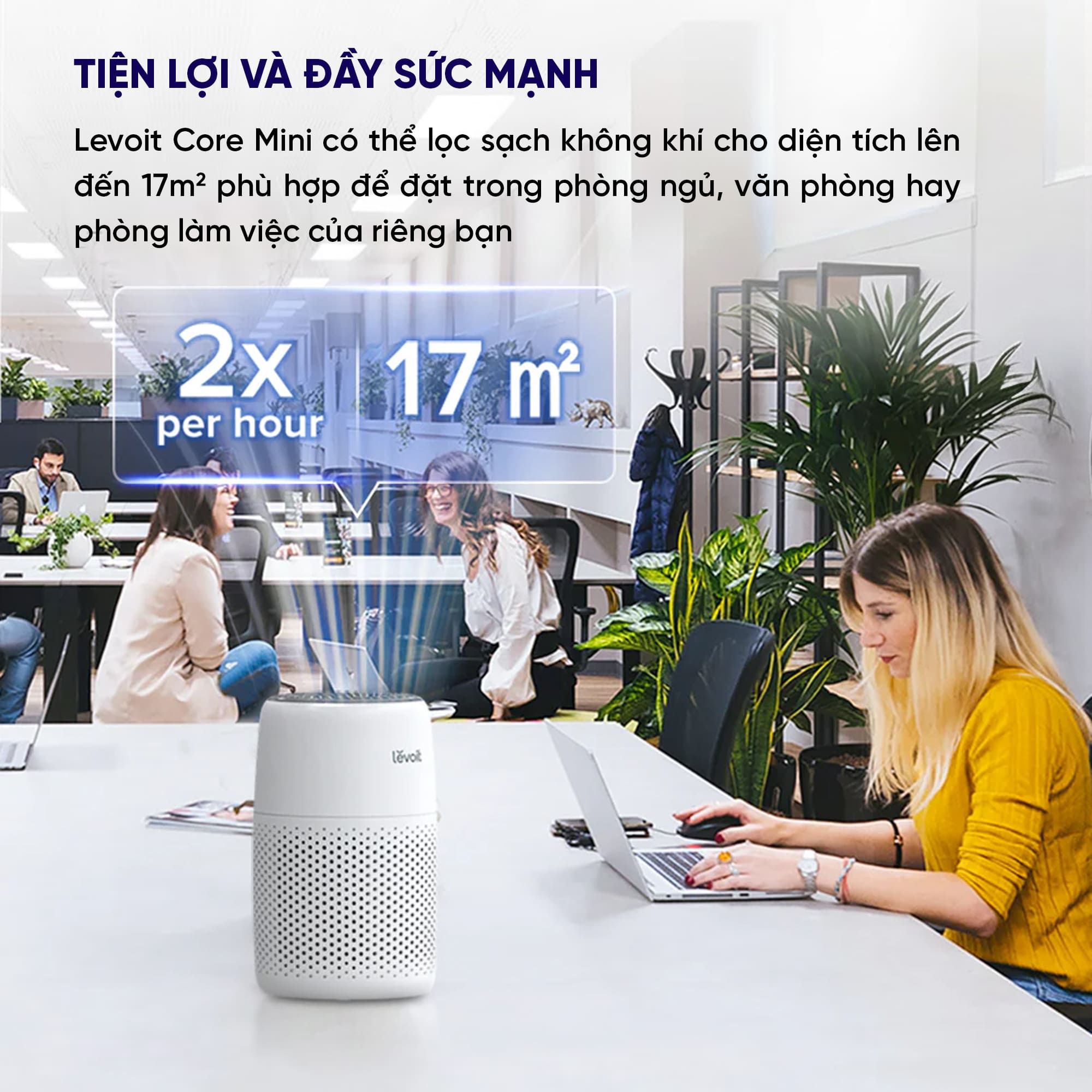 Máy Lọc Không Khí Levoit Core Mini - Phòng 17m2