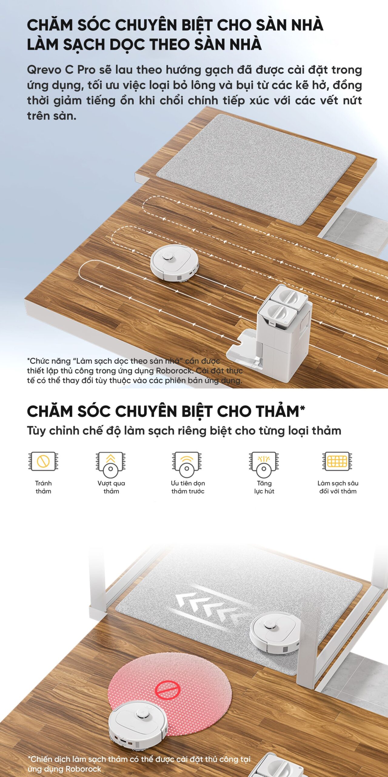 Robot hút bụi Roborock Qrevo C Pro