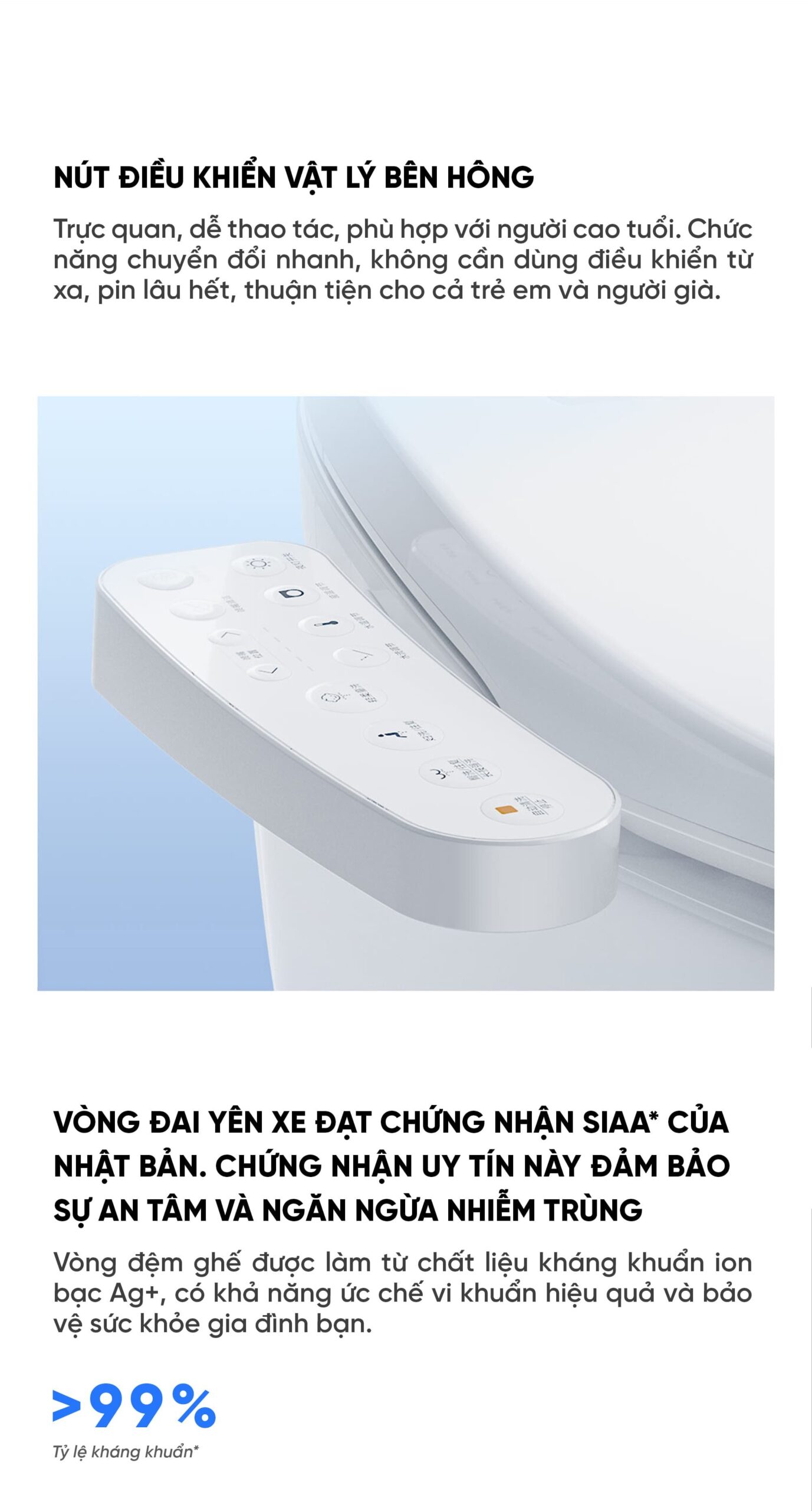 Bệ ngồi bồn cầu thông minh Xiaomi 2