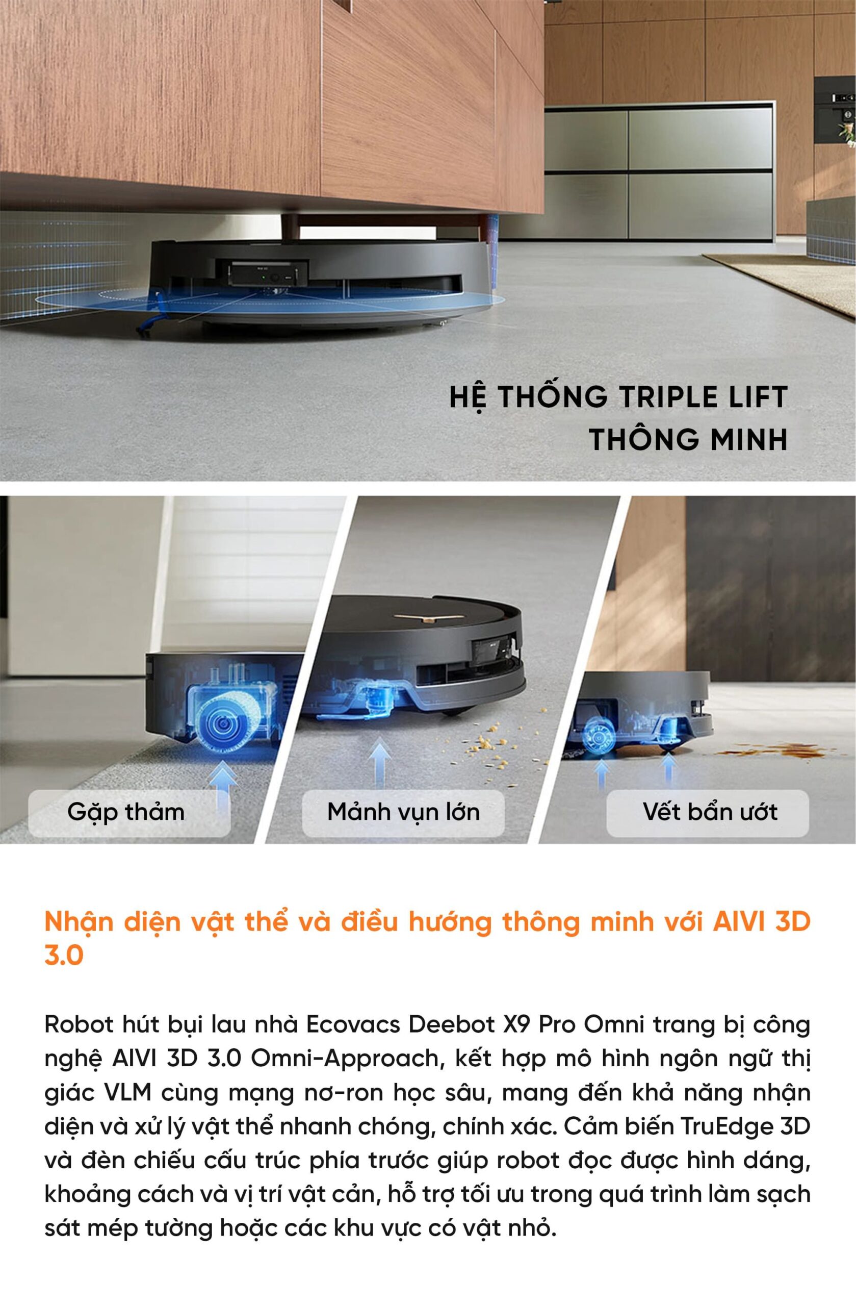 Robot hút bụi lau nhà Ecovacs Deebot X9 Pro Omni – Bản Quốc Tế