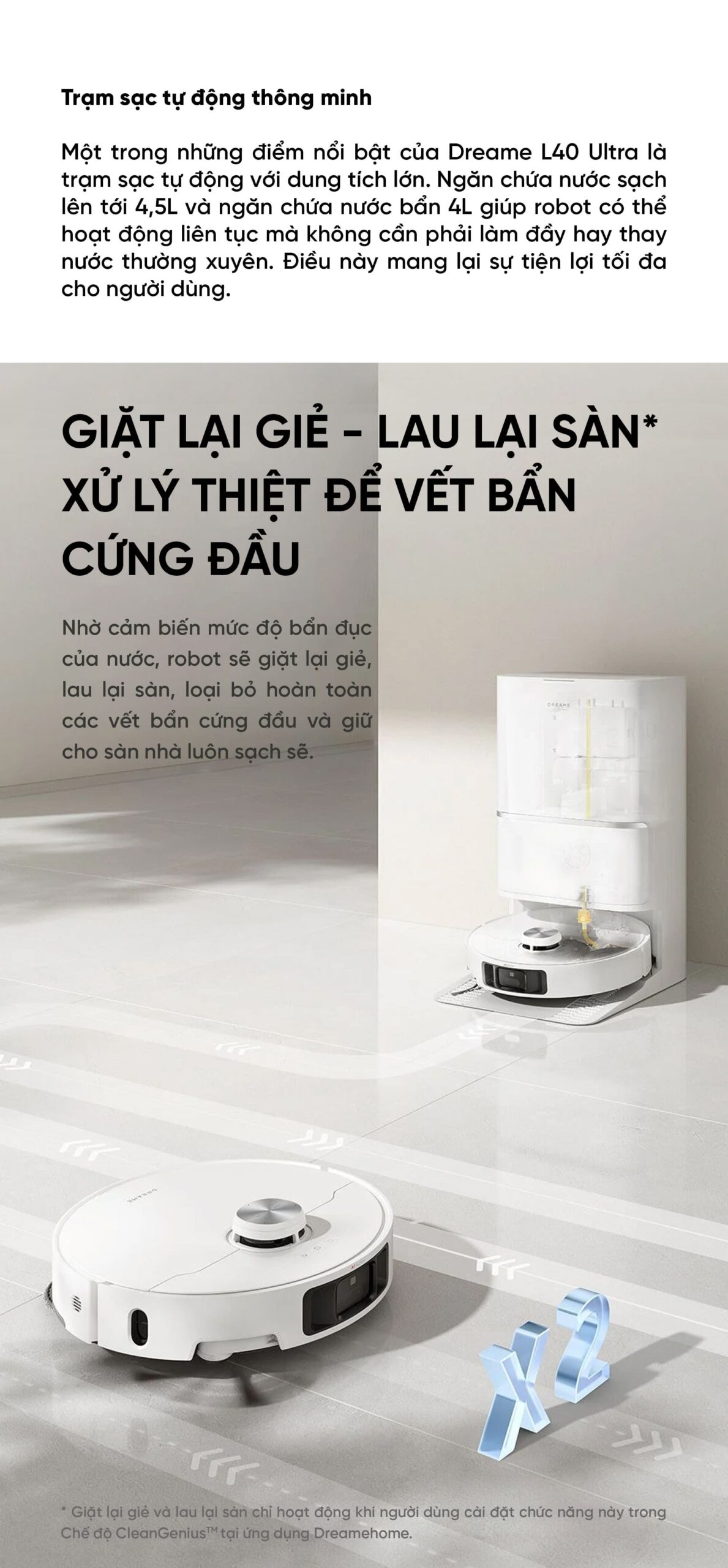 Robot Hút Bụi Lau Nhà Xiaomi Dreame L40 Ultra - Bản Quốc Tế