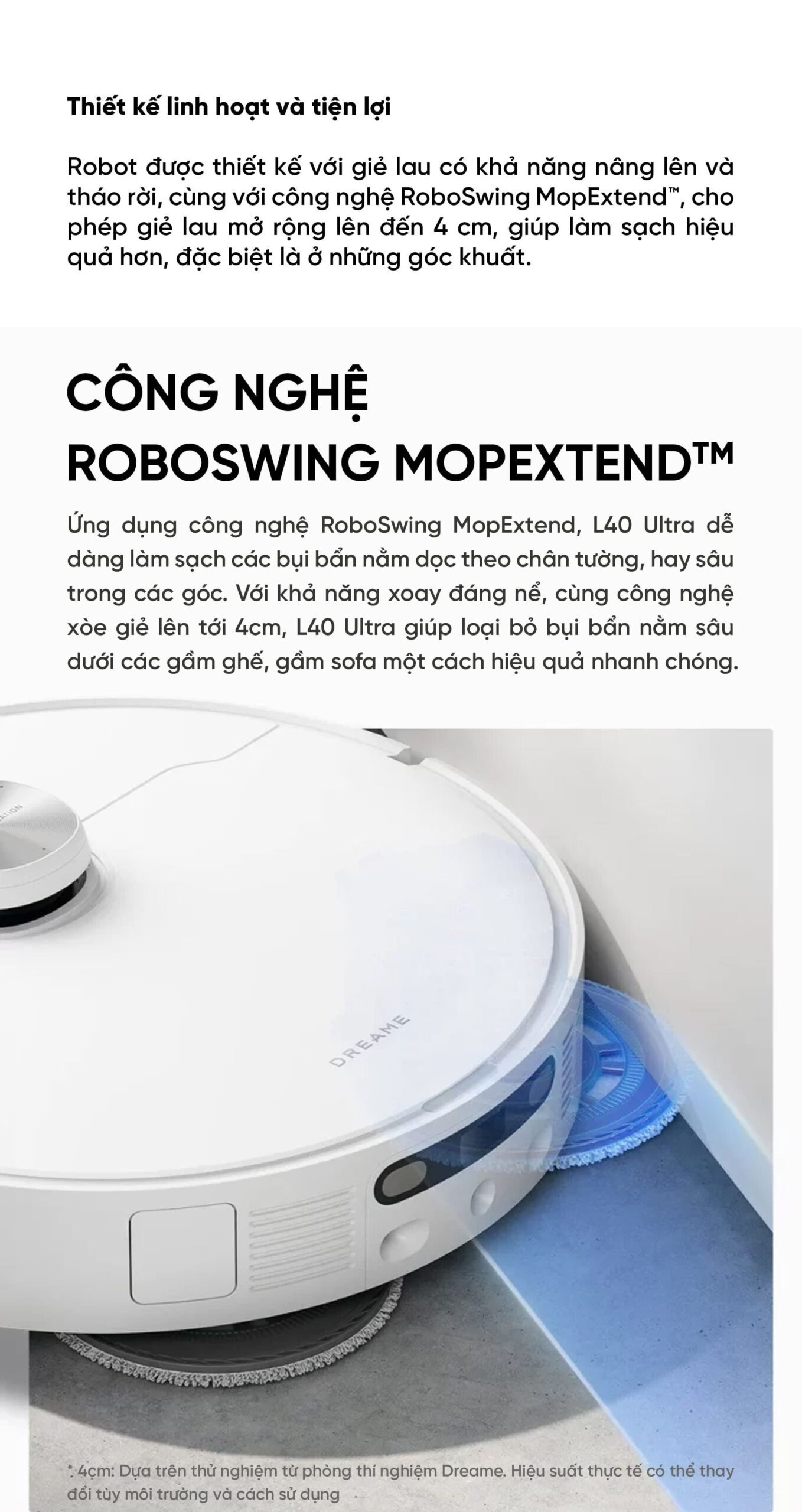 Robot Hút Bụi Lau Nhà Xiaomi Dreame L40 Ultra - Bản Quốc Tế