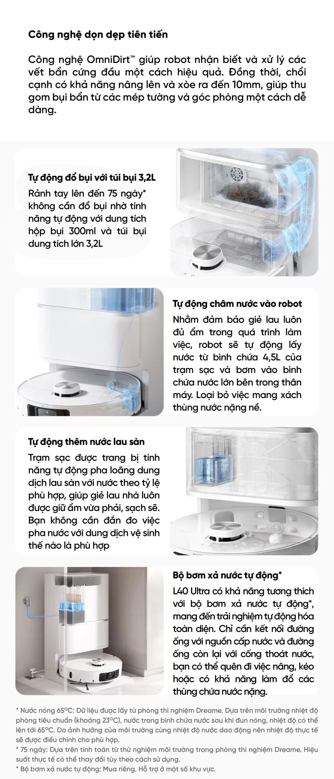 Robot Hút Bụi Lau Nhà Xiaomi Dreame L40 Ultra - Bản Quốc Tế
