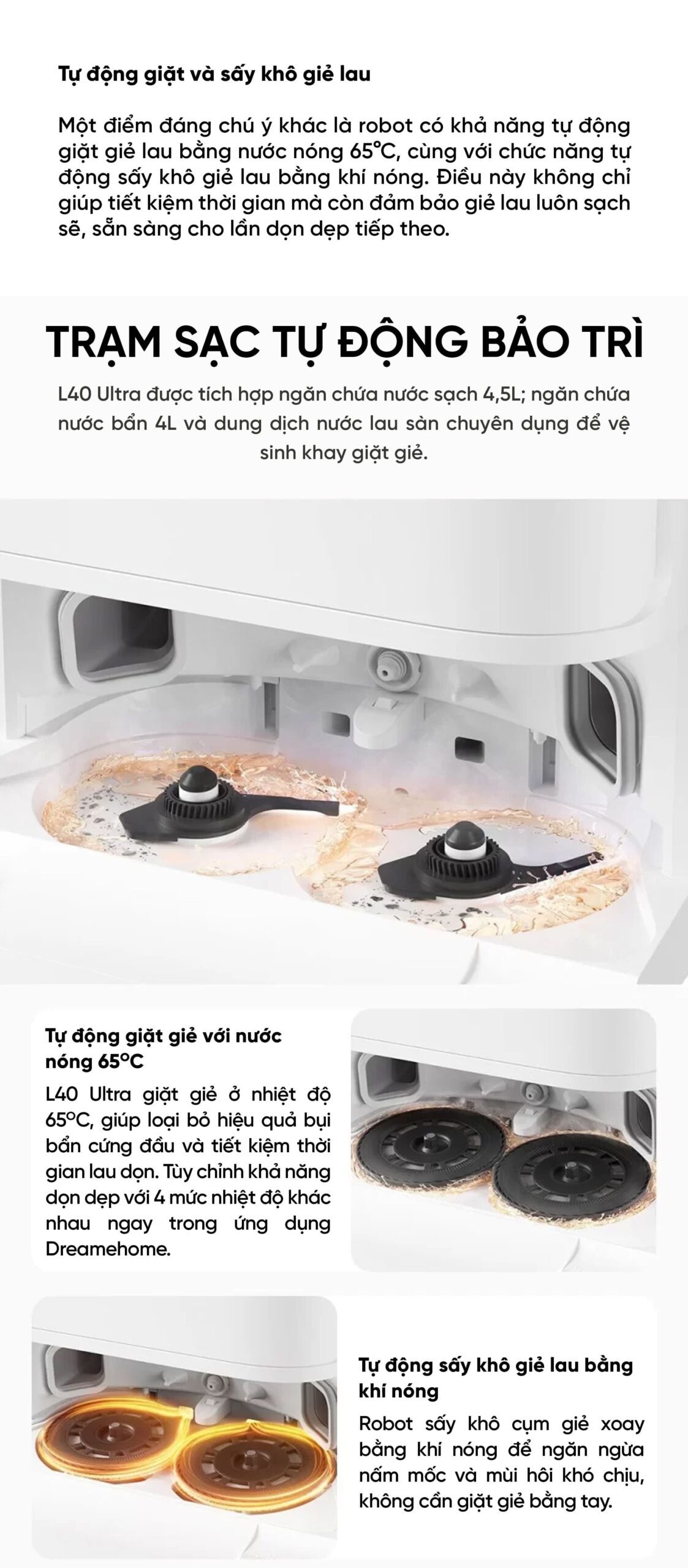Robot Hút Bụi Lau Nhà Xiaomi Dreame L40 Ultra - Bản Quốc Tế