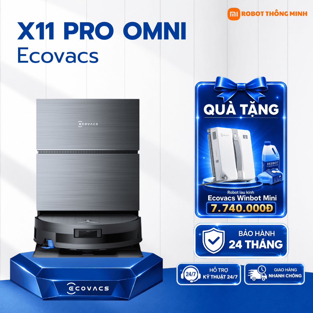 Robot hút bụi lau nhà Ecovacs Deebot X11 Pro OMNI
