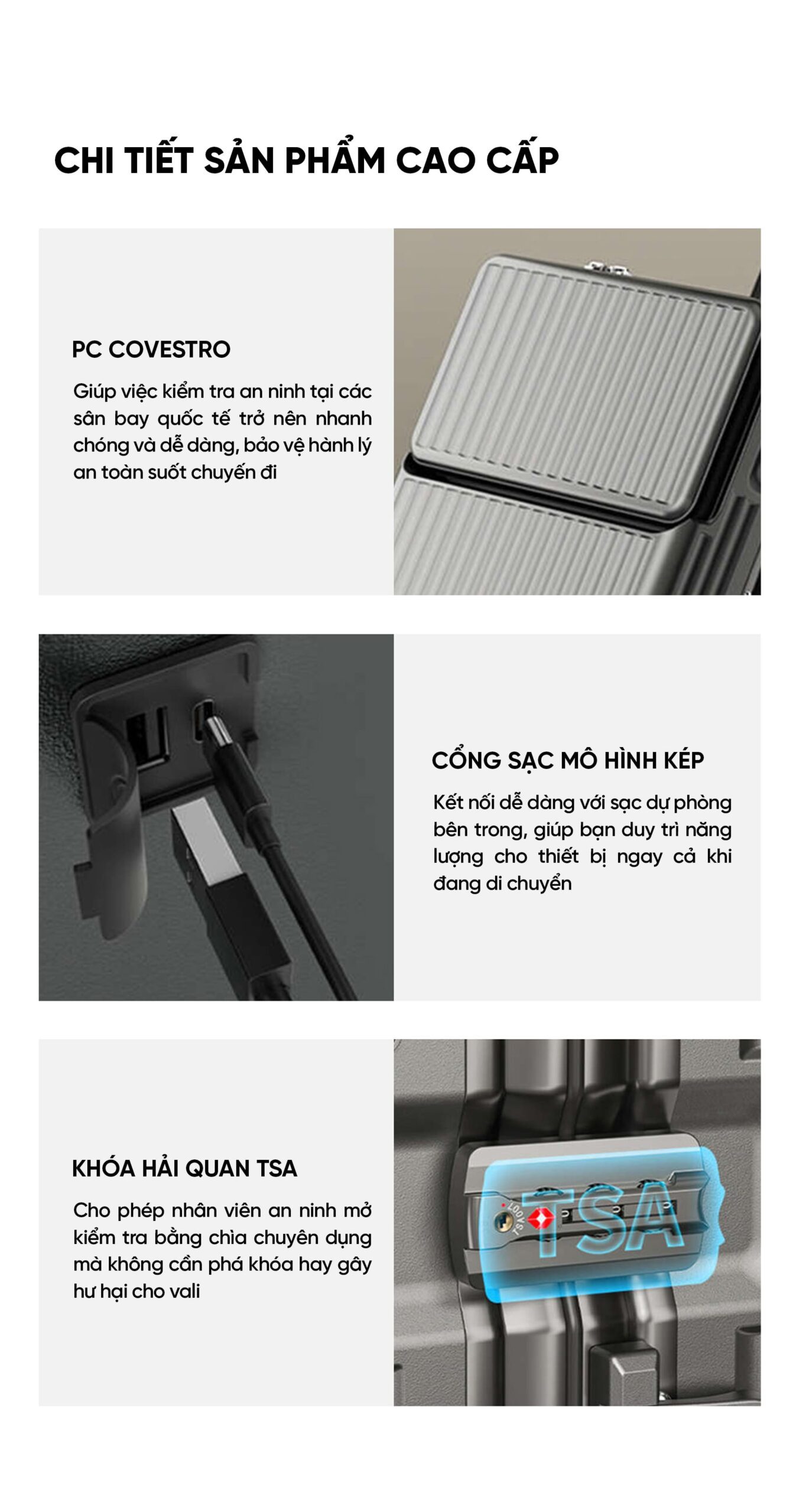 Vali du lịch Xiaomi có bánh xe xoay 360 độ