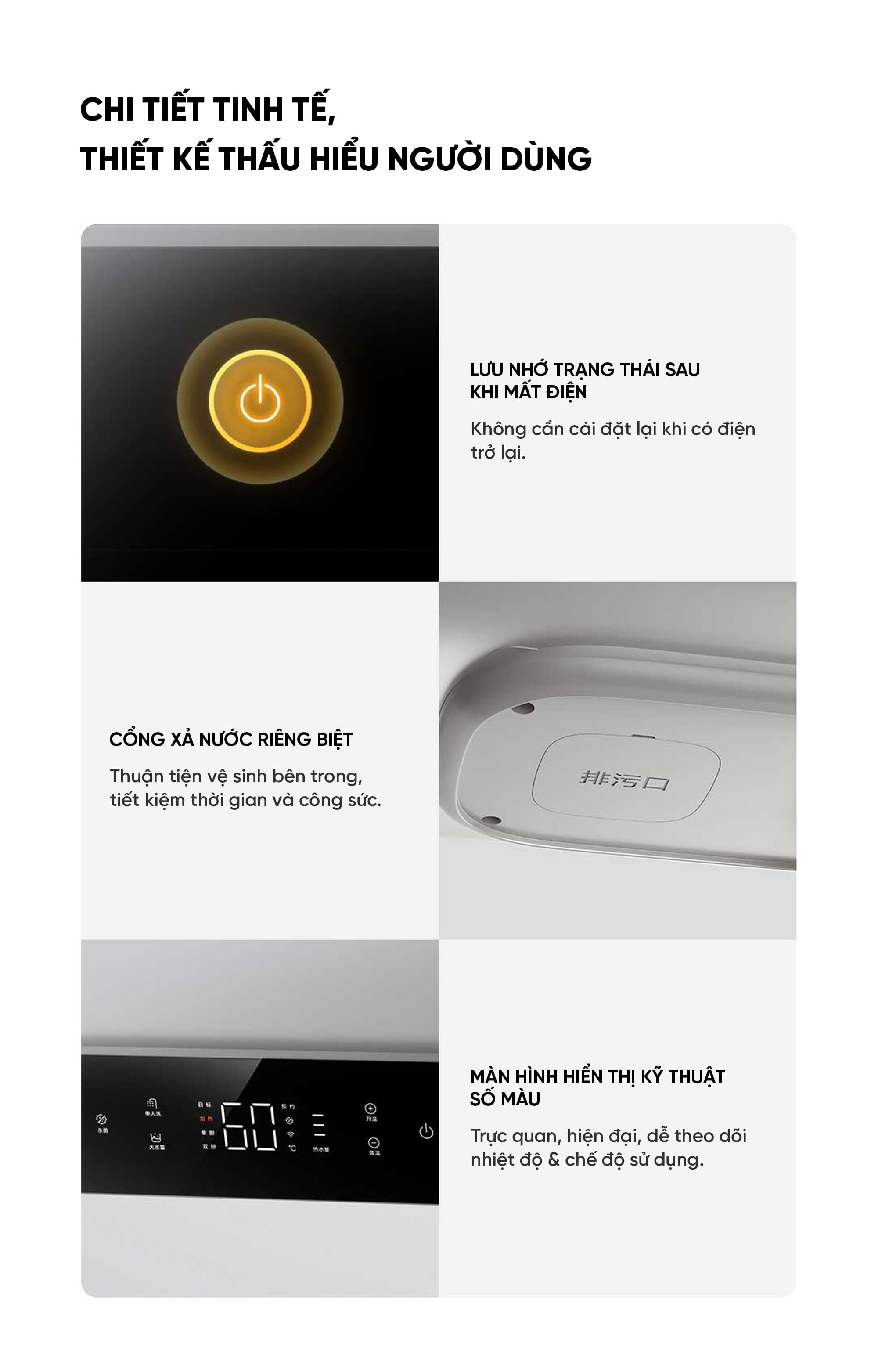 Bình nóng lạnh Xiaomi Mijia P1 60L