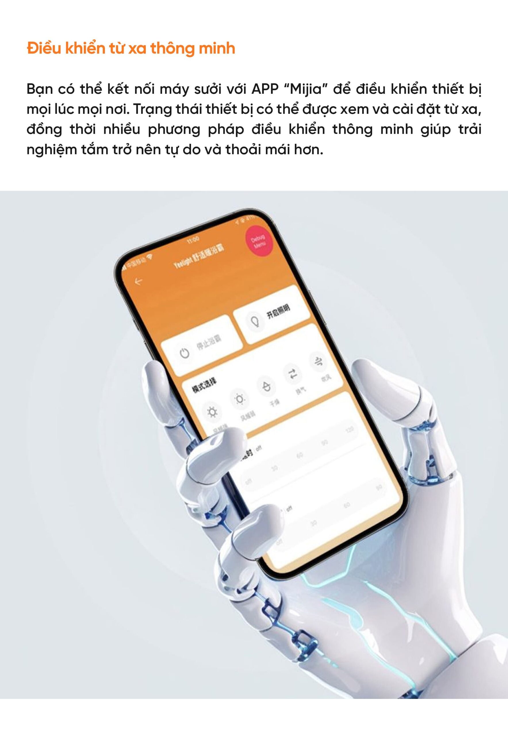 Máy sưởi nhà tắm Yeelight S21 – Sưởi ấm nhanh, khử trùng bằng plasma xanh