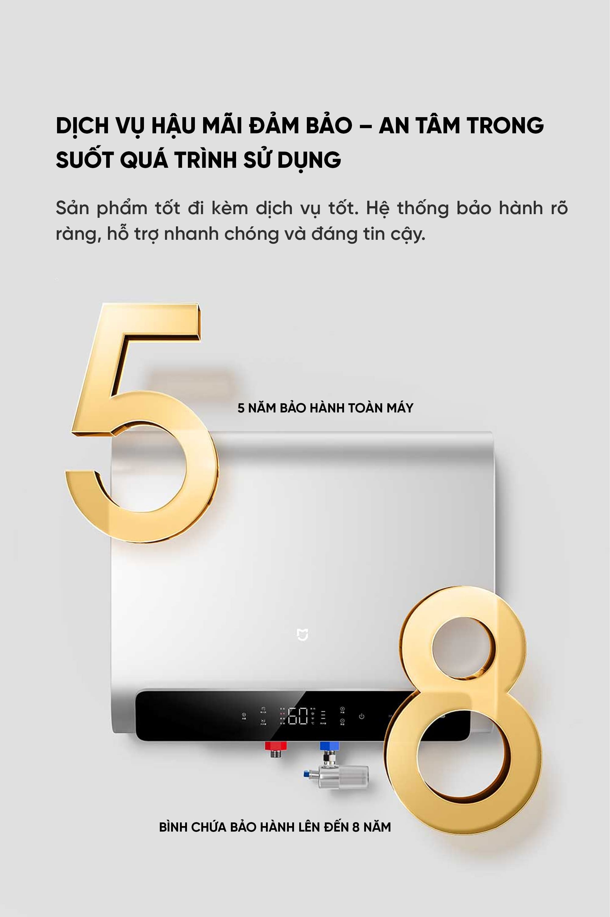 Bình nóng lạnh Xiaomi Mijia P1 60L