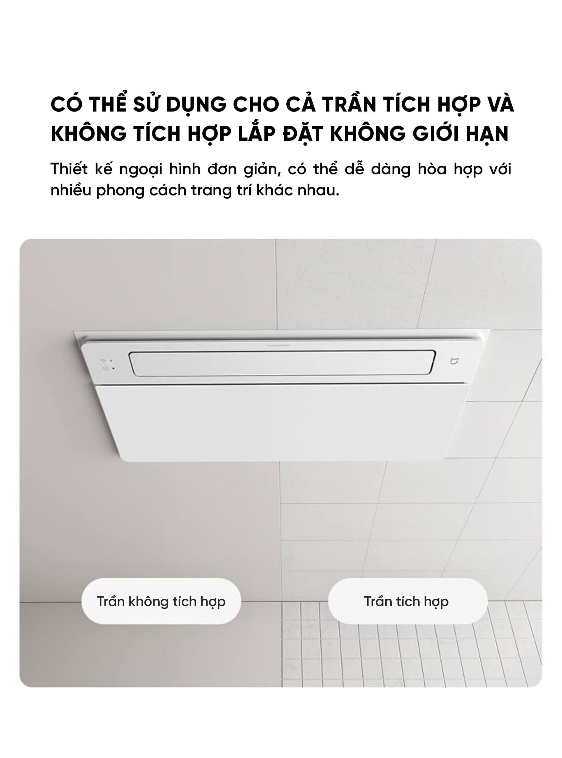 Máy sưởi nhà tắm Xiaomi Mijia N1 MJZNYBN01ZM – Công nghệ sưởi ấm Graphene, khử trùng plasma