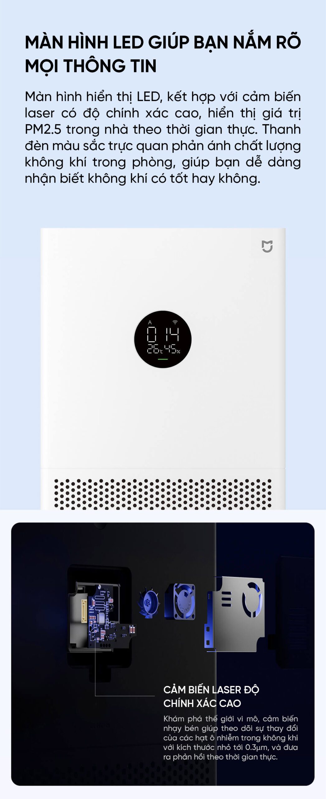 Máy Lọc Không Khí Xiaomi Mi Air Purifier 4 Lite