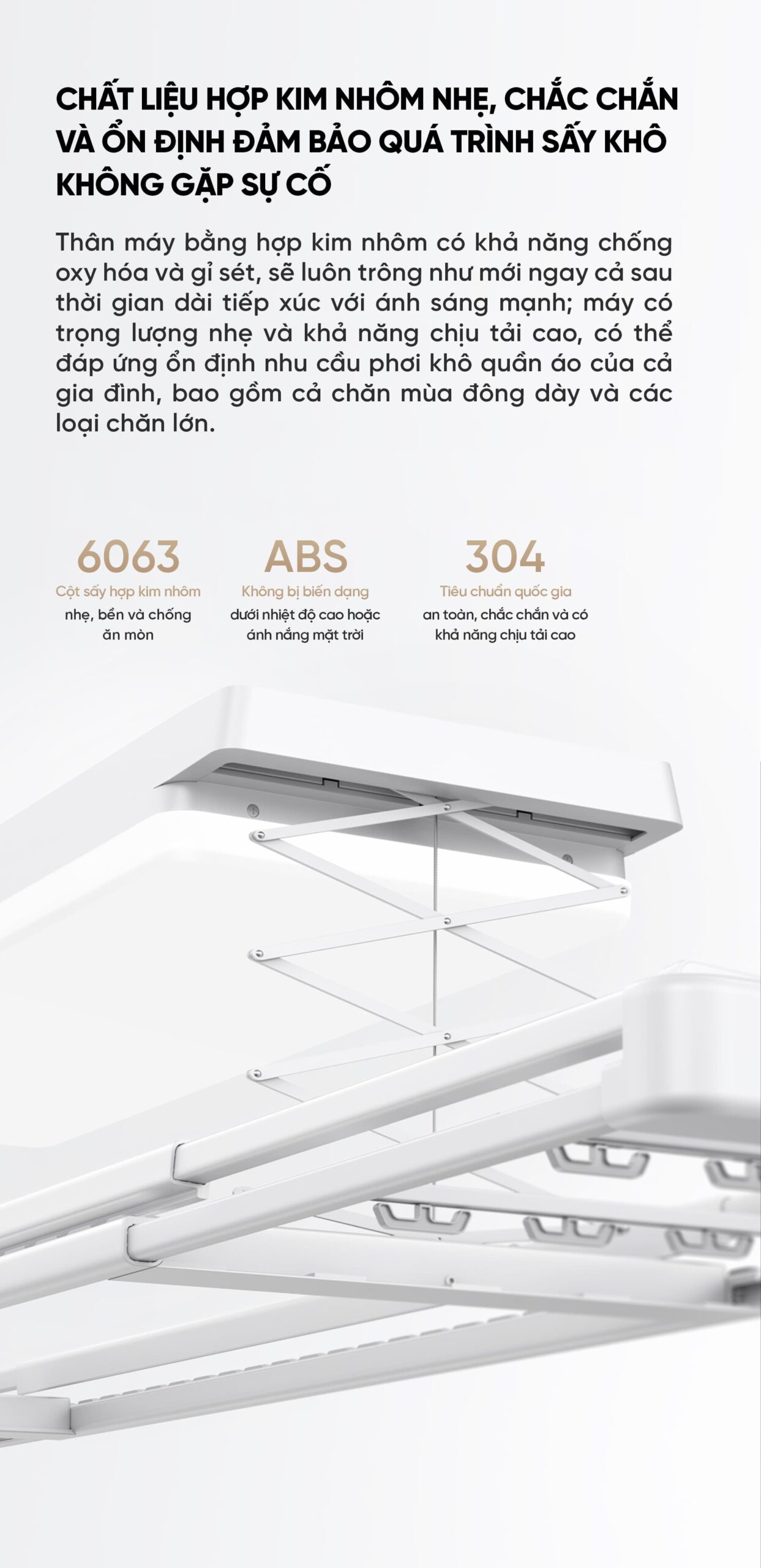Dàn phơi quần áo tự động Xiaomi Mija Gen 2 Pro Điều khiển qua App Thông Minh