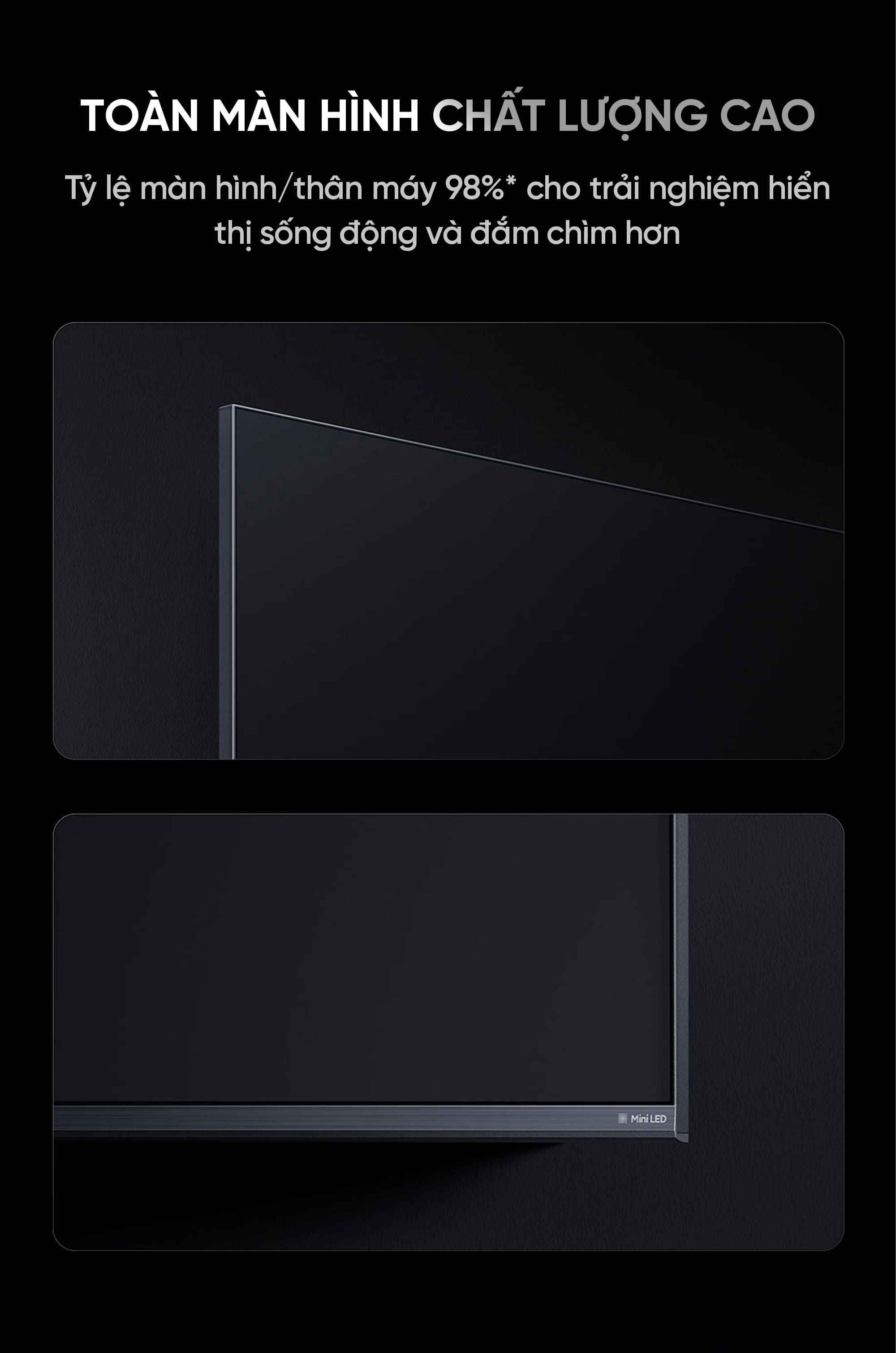 Tivi Xiaomi Redmi X98 inch Miniled Ram 4/64Gb 2026 độ sáng 1300nits 288Hz