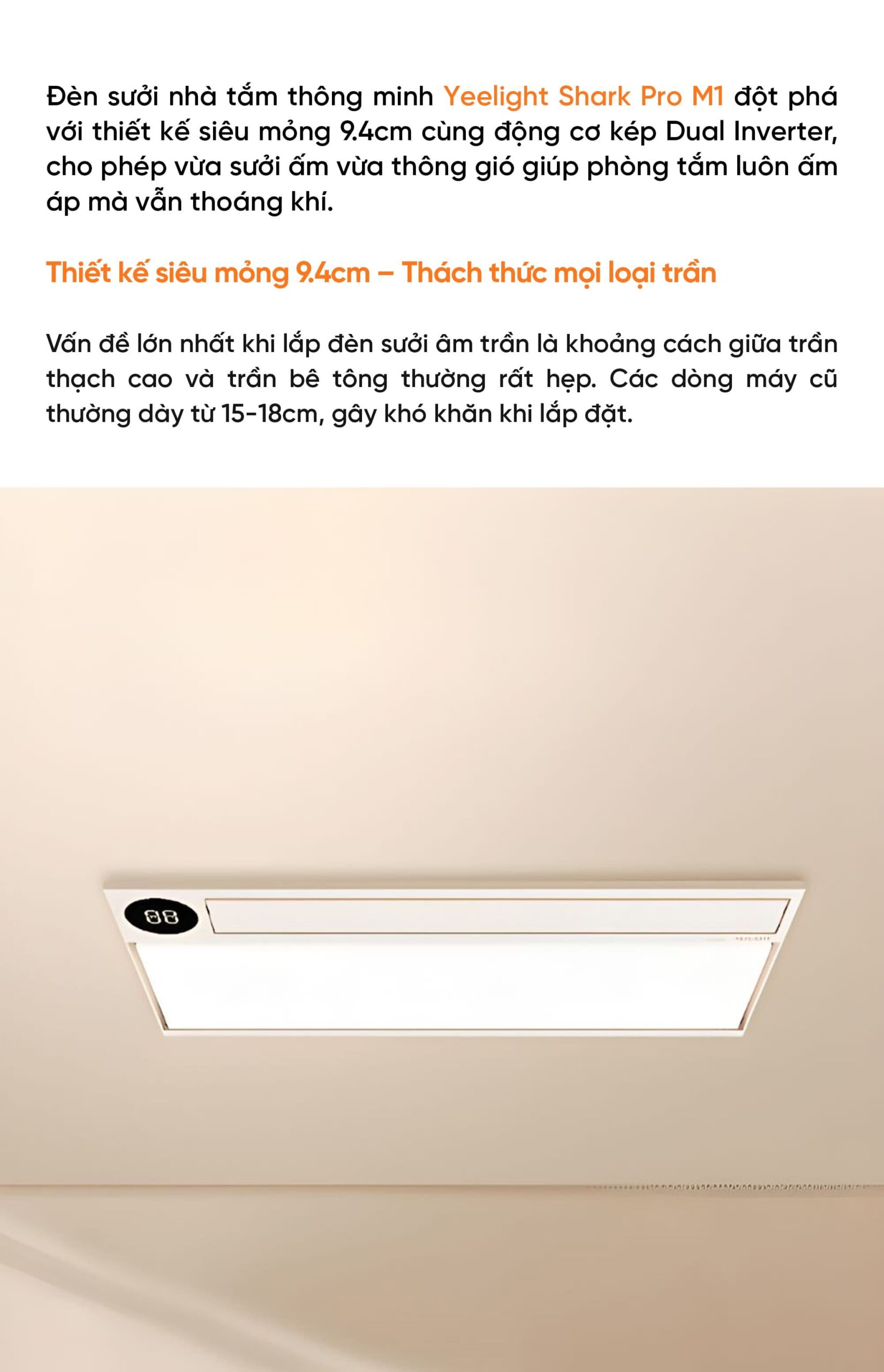 Đèn sưởi nhà tắm thông minh Yeelight Shark Pro M1