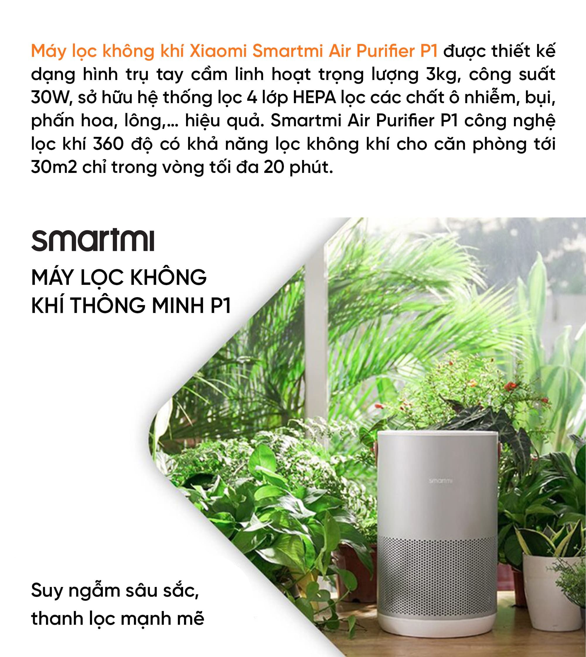 Máy lọc không khí Xiaomi Smartmi Air Purifier P1