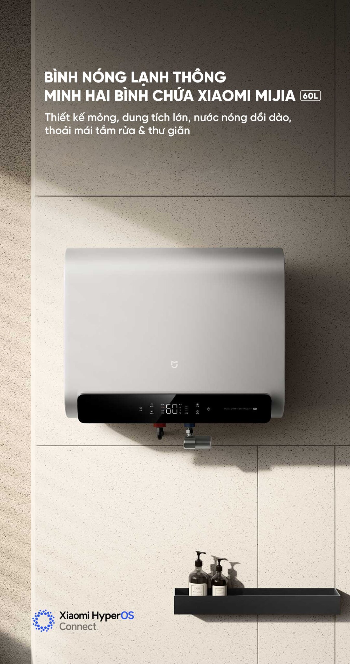 Bình nóng lạnh Xiaomi Mijia P1 60L