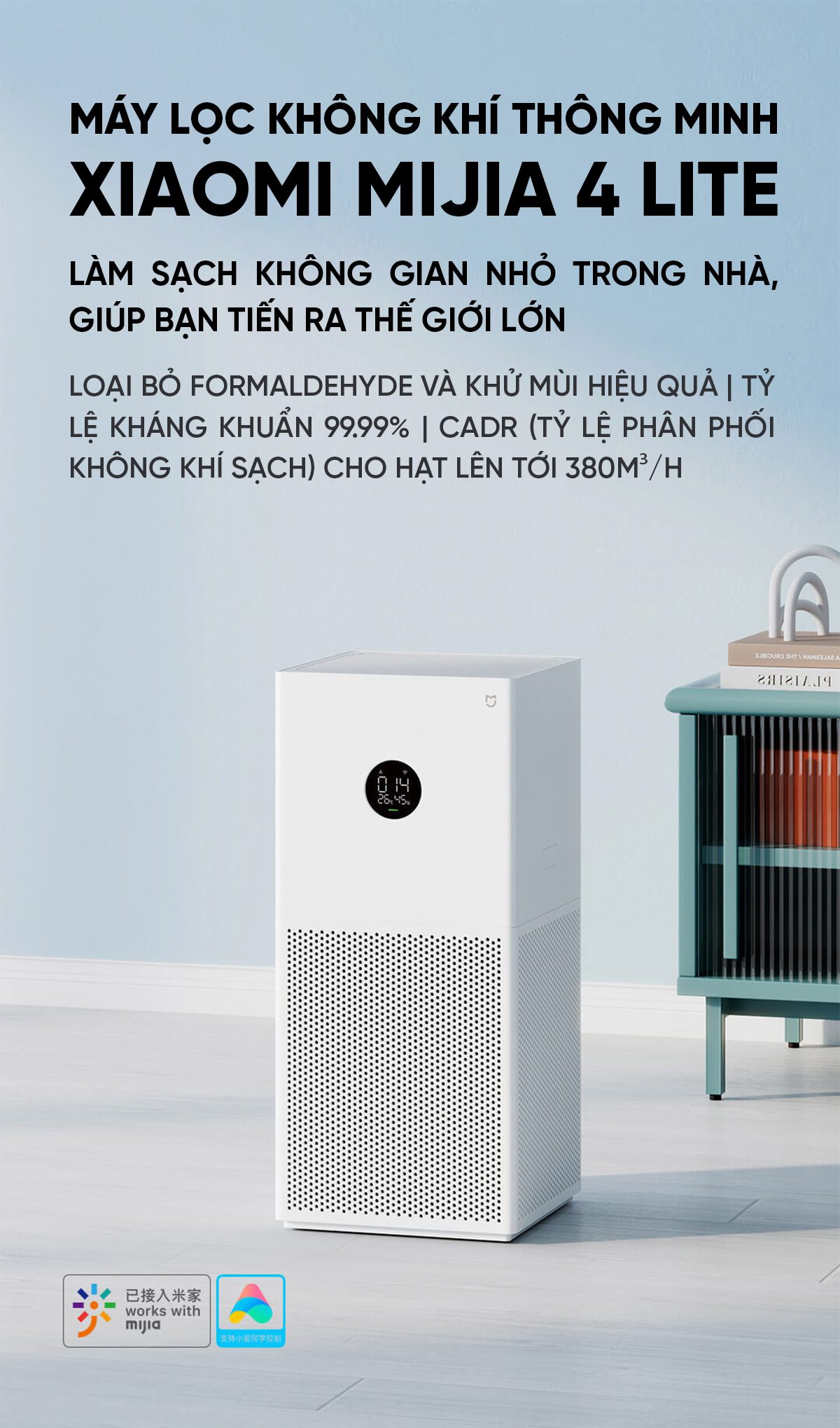 Máy Lọc Không Khí Xiaomi Mi Air Purifier 4 Lite