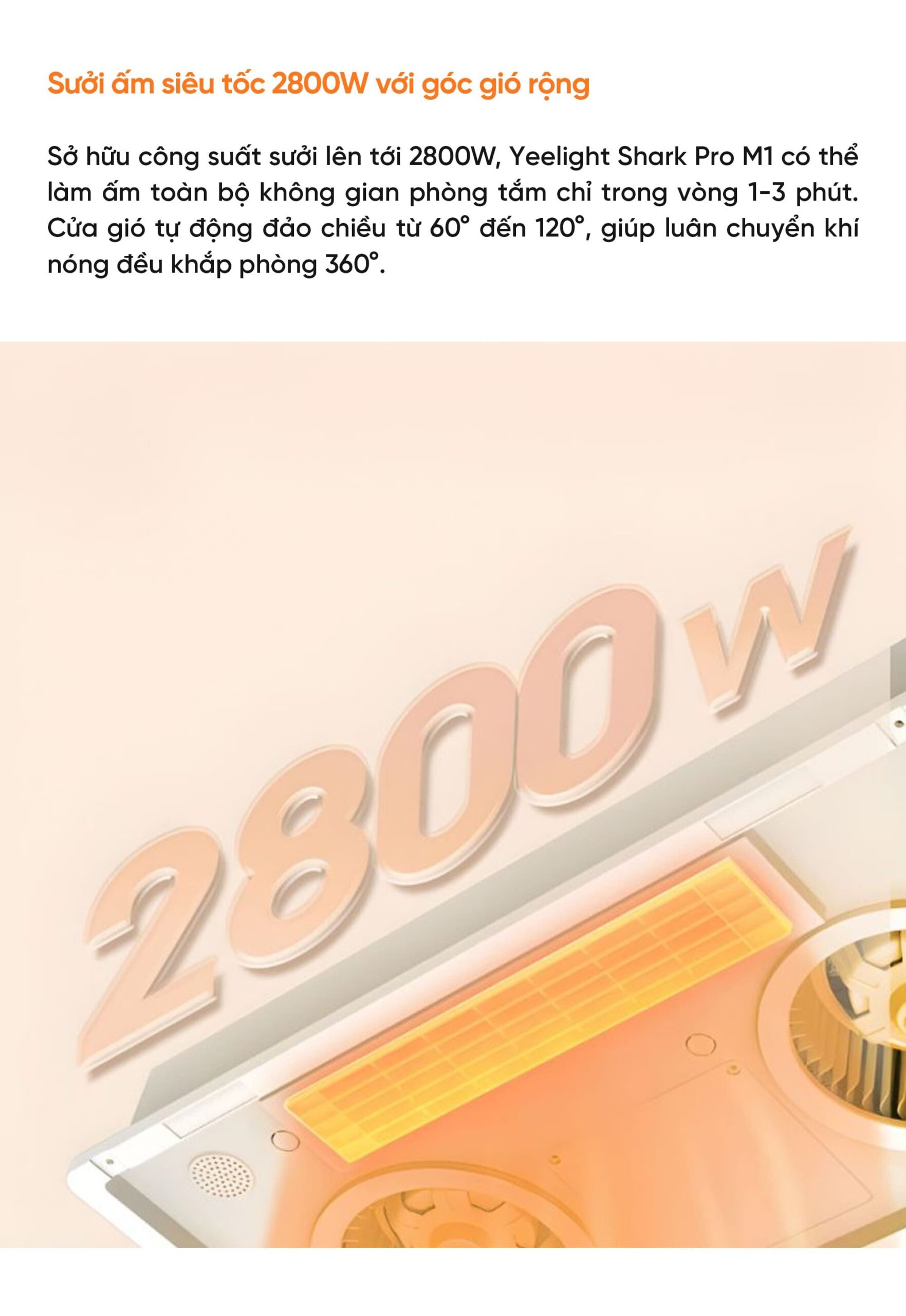 Đèn sưởi nhà tắm thông minh Yeelight Shark Pro M1