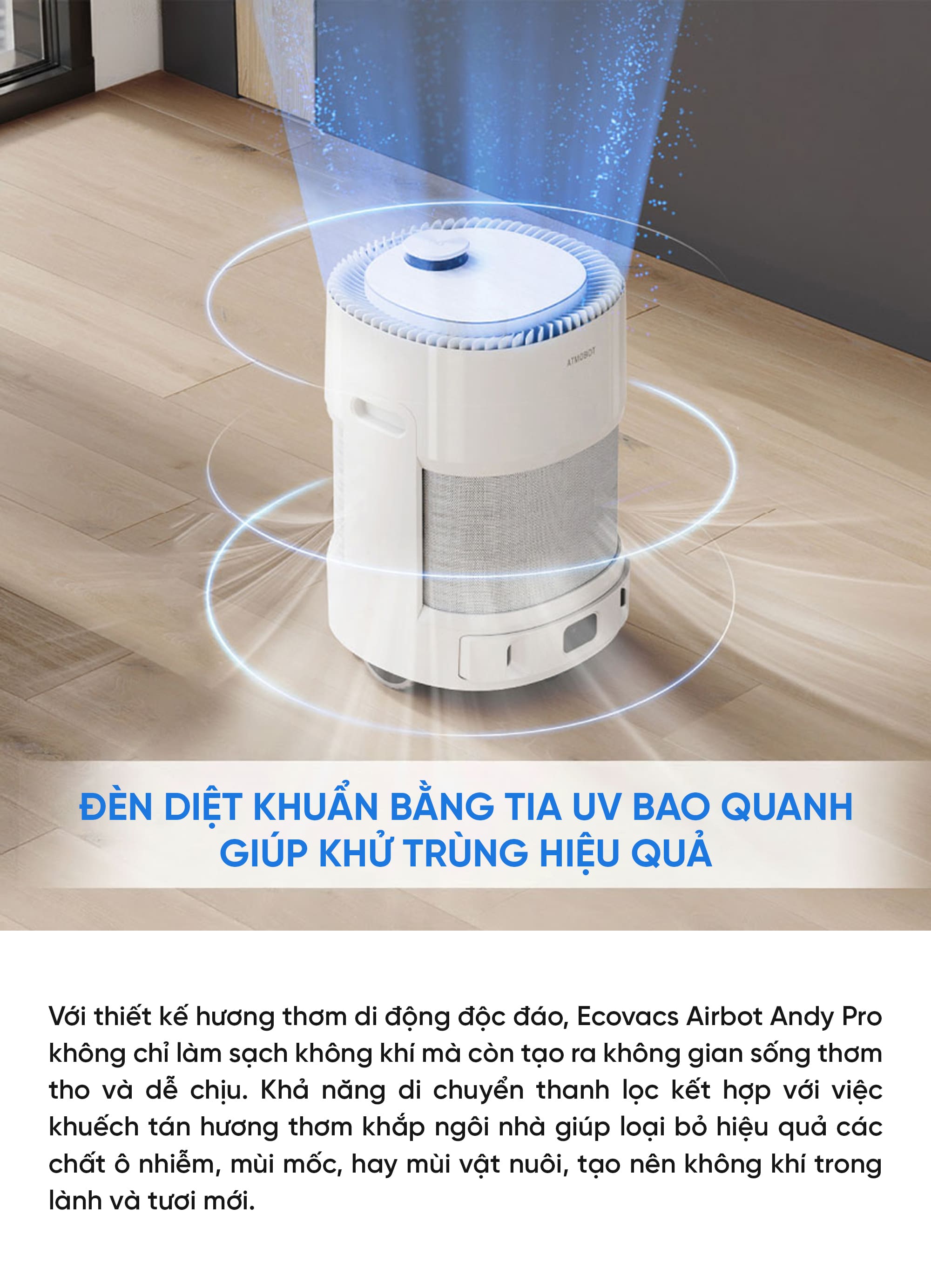 Robot lọc không khí Ecovacs Airbot Andy Pro