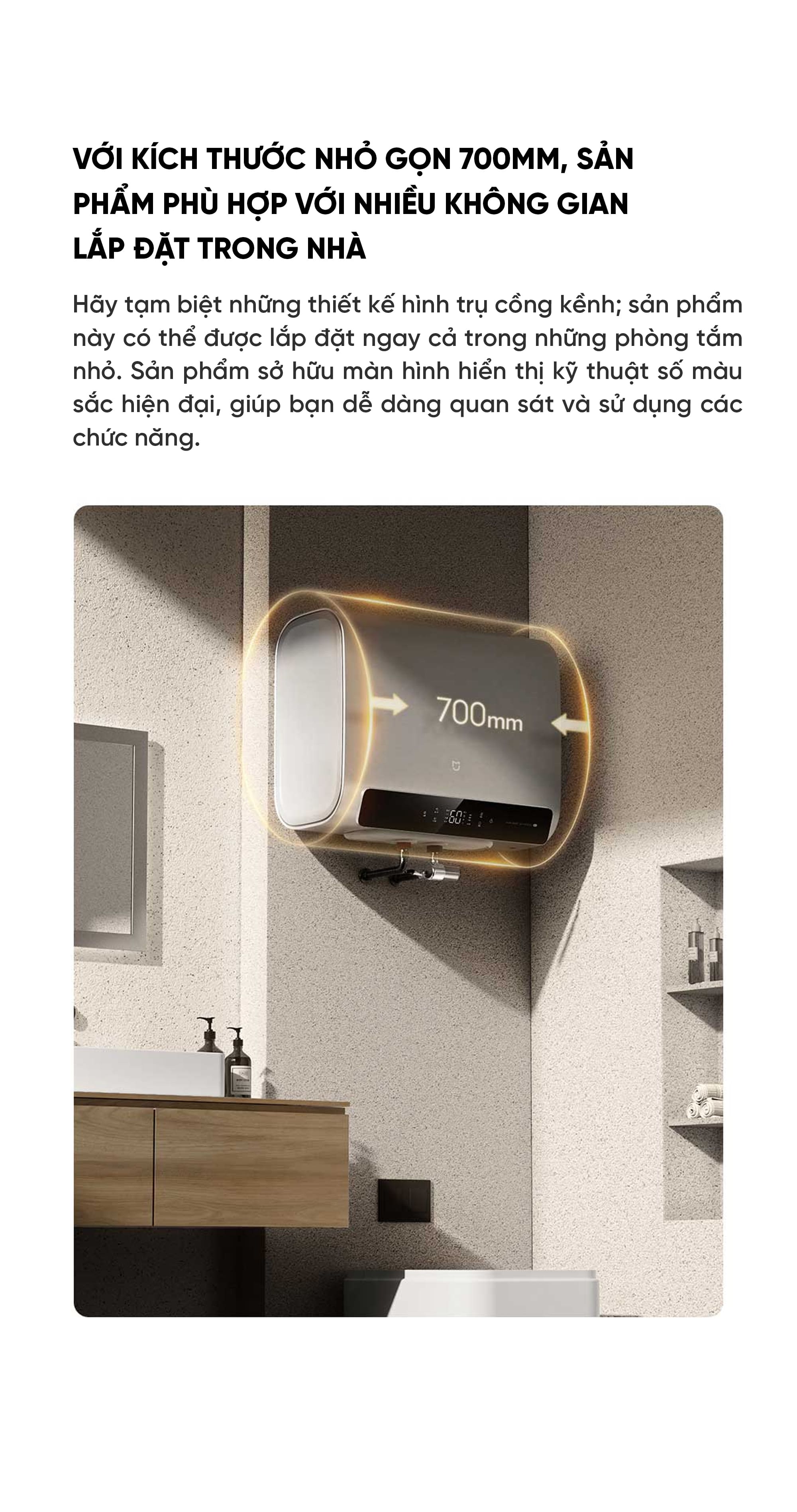 Bình nóng lạnh Xiaomi Mijia P1 60L