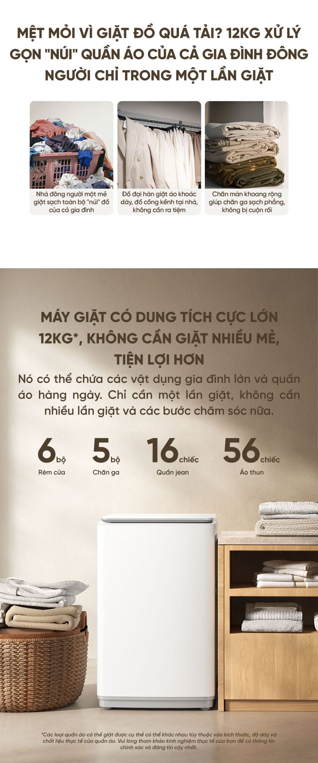 Máy giặt cửa trên Xiaomi Mijia XQB120MJ201 giặt 12kg