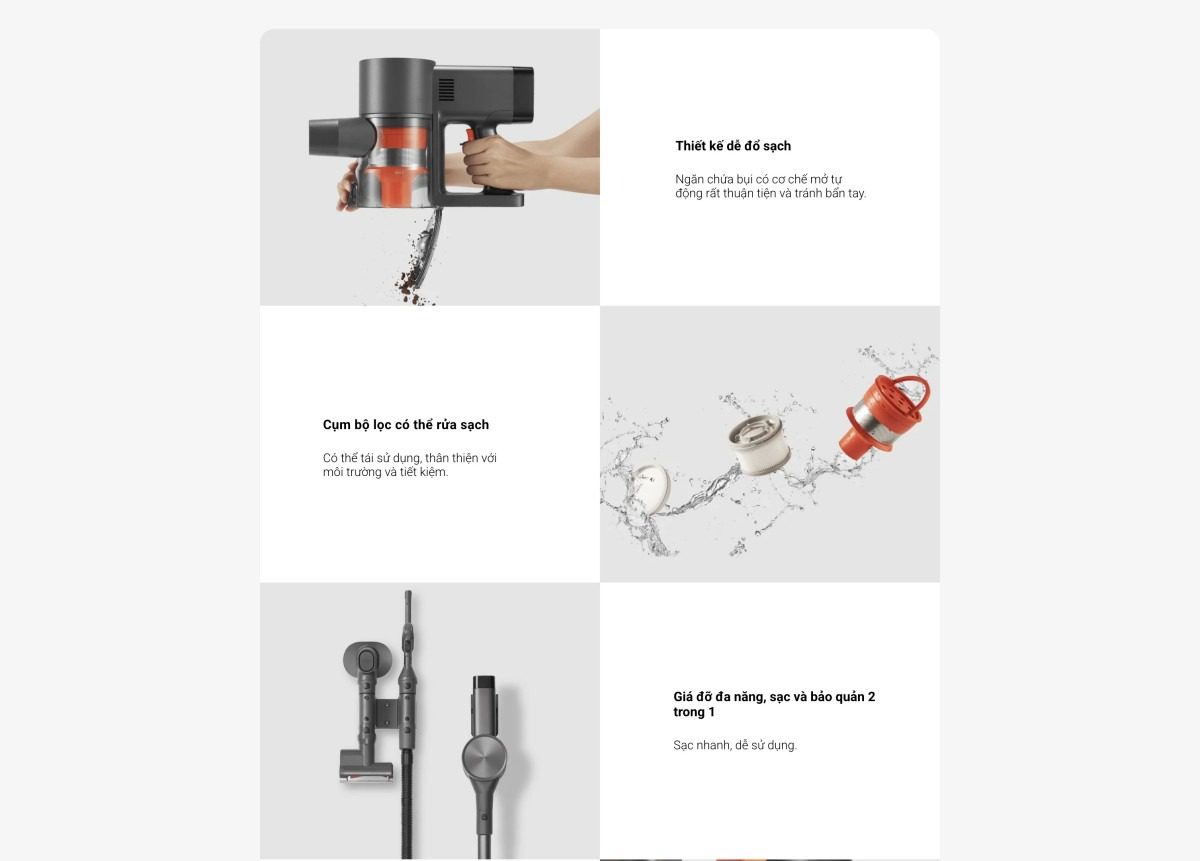 Máy hút bụi cầm tay không dây Xiaomi Vacuum Cleaner G20 Max