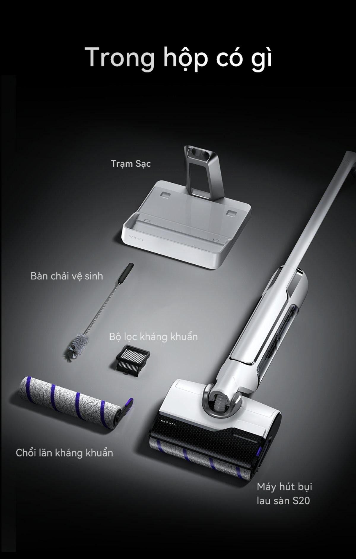 Narwal S20 gập nghiêng 180°