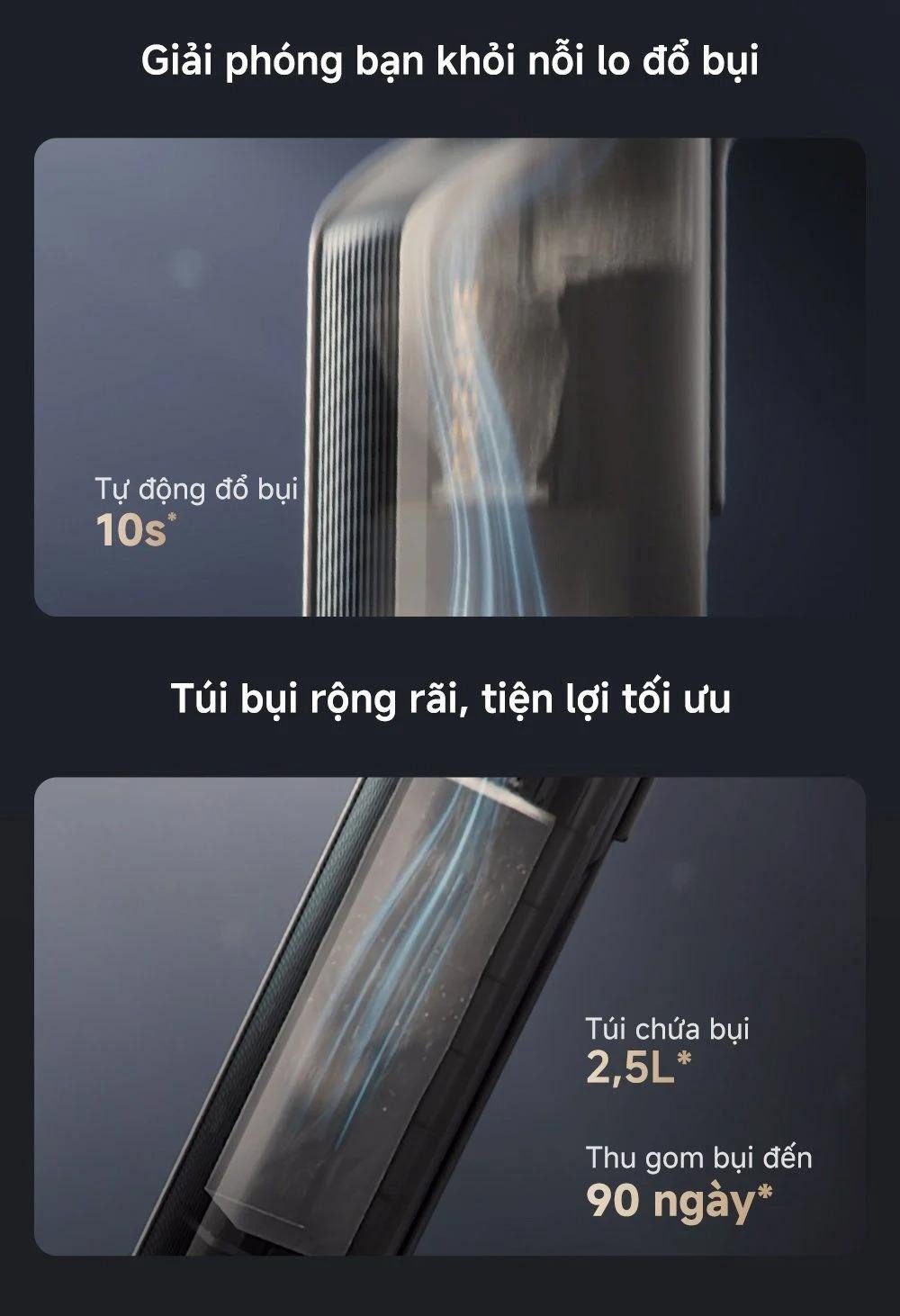 Máy hút bụi cầm tay không dây Dreame Z10S Station