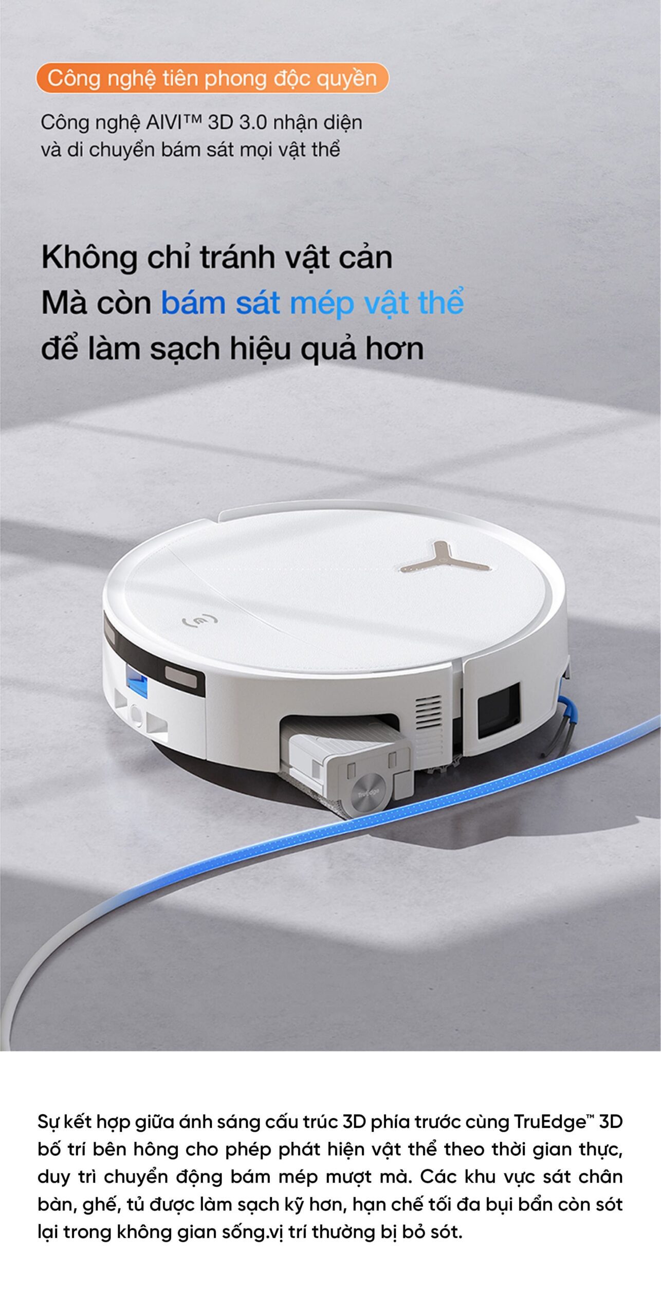 Robot hút bụi lau nhà Ecovacs Deebot T80S Omni