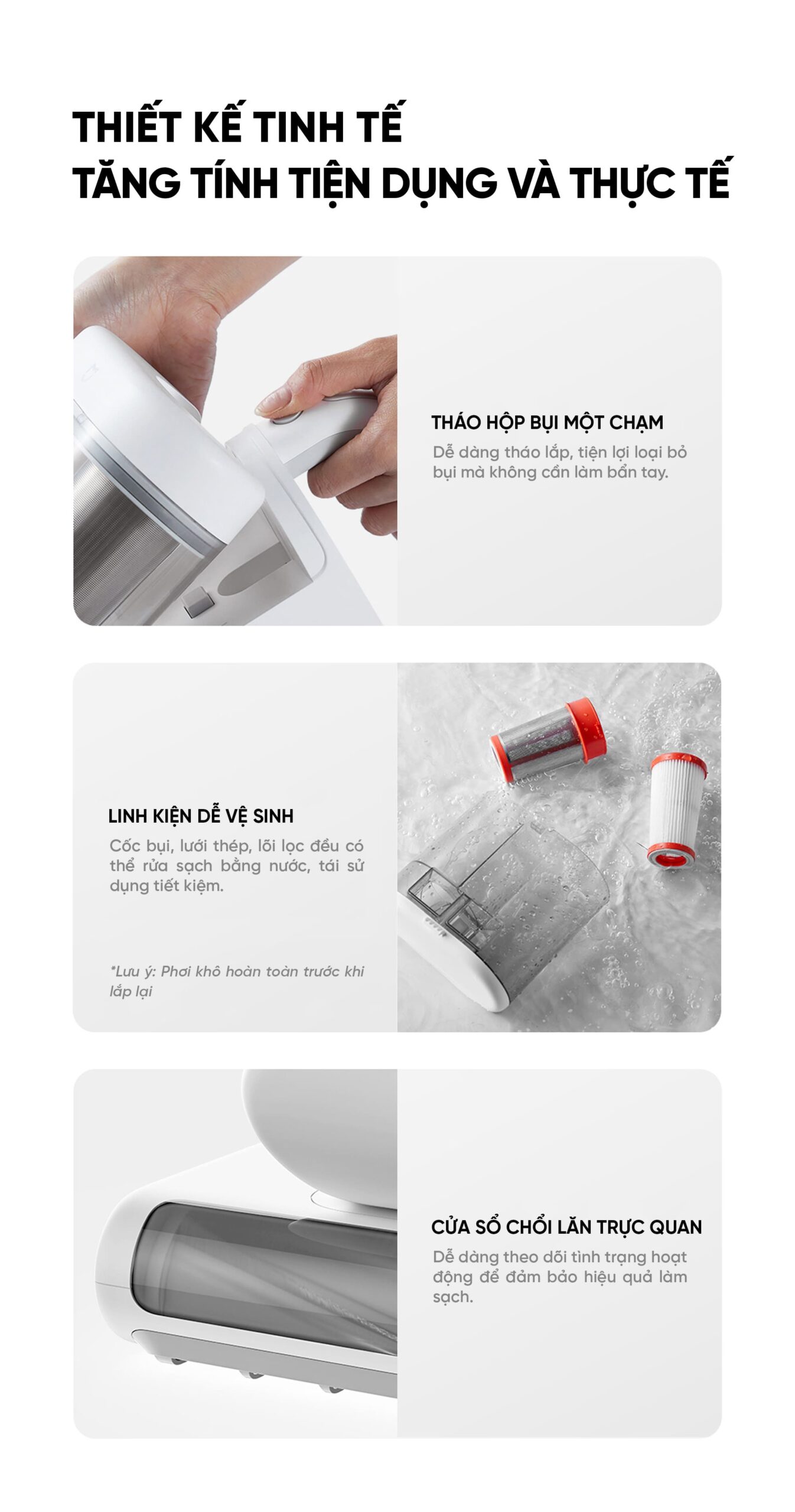 Máy hút bụi diệt khuẩn Mijia 2 Pro