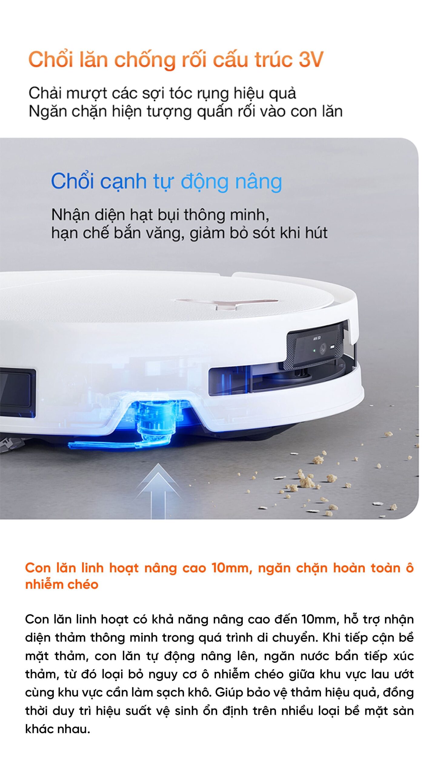 Robot hút bụi lau nhà Ecovacs Deebot T80S Omni