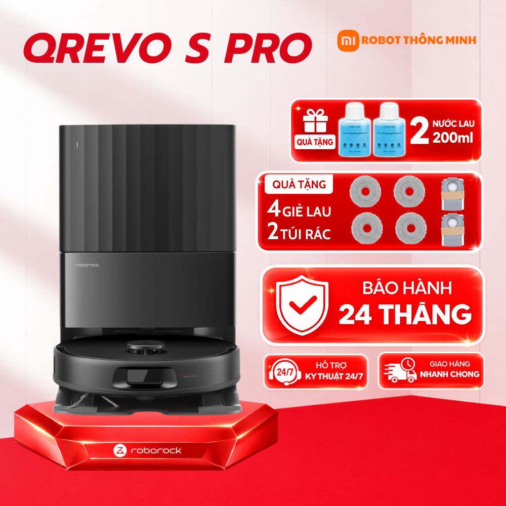 Robot hút bụi Roborock Qrevo S Pro 2026 - Quốc Tế
