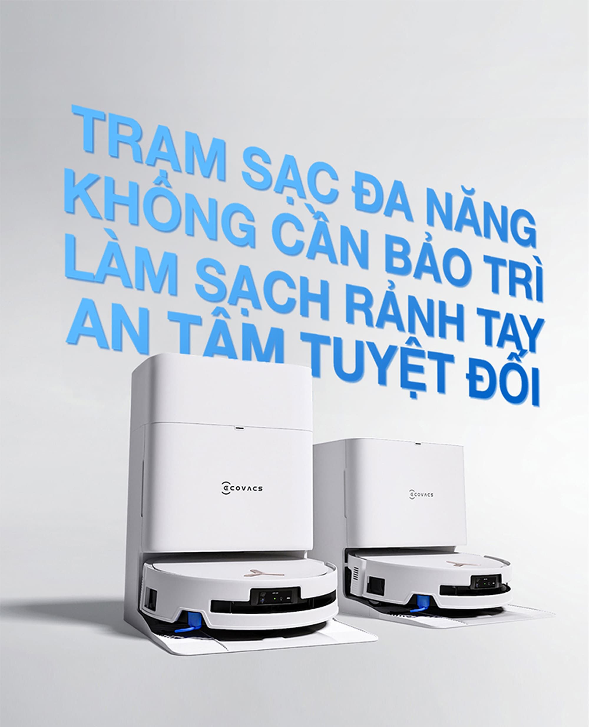 Robot hút bụi lau nhà Ecovacs Deebot T80S Omni