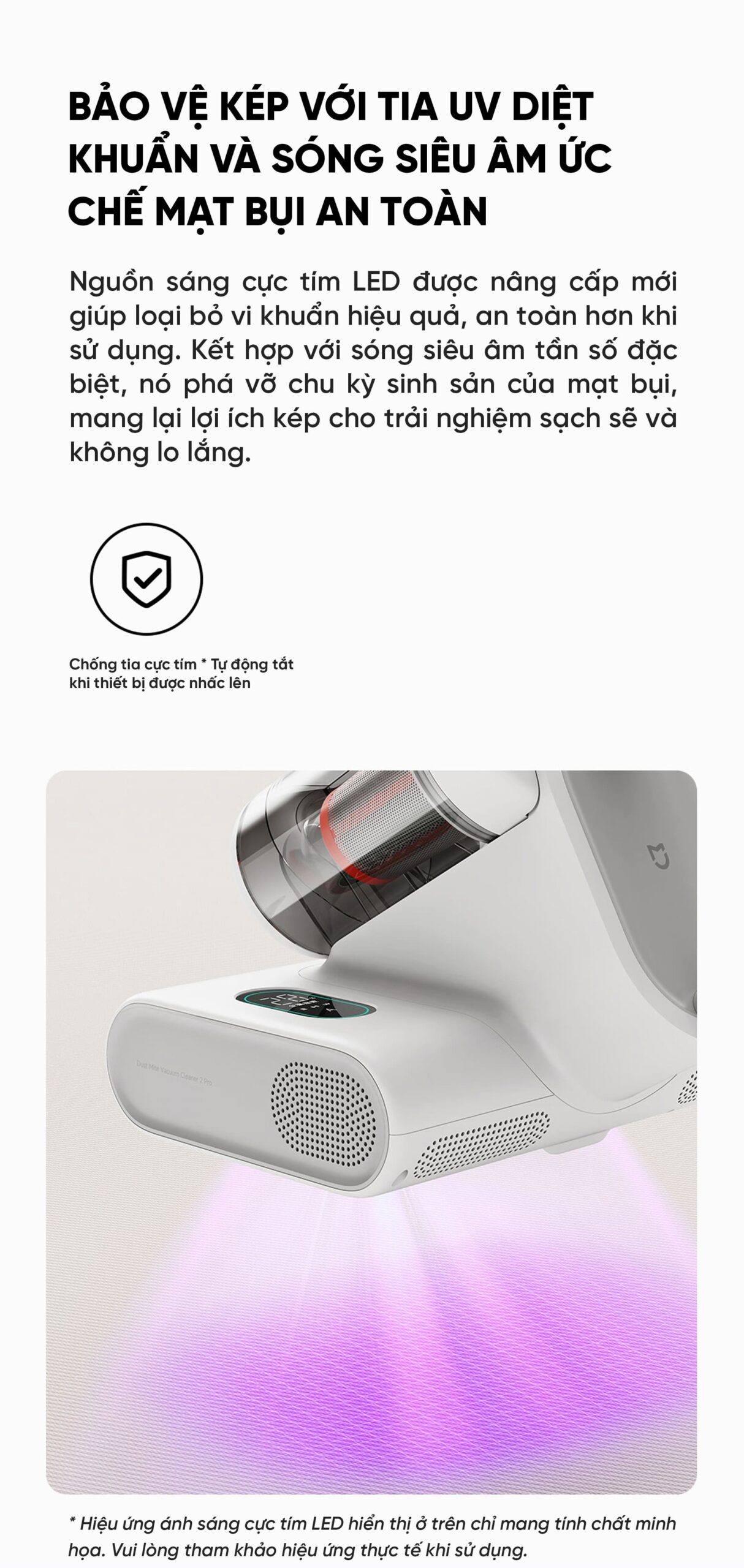 Máy hút bụi diệt khuẩn Mijia 2 Pro