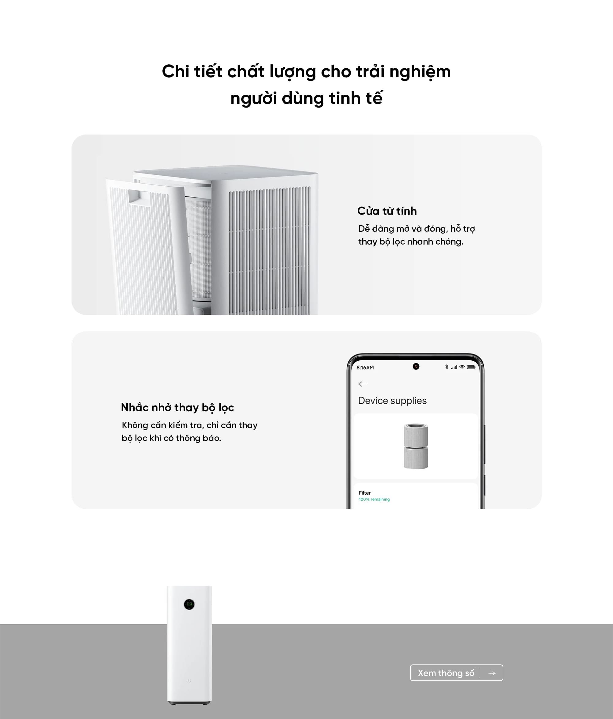 Máy lọc không khí Mijia Smart Air Purifier Max
