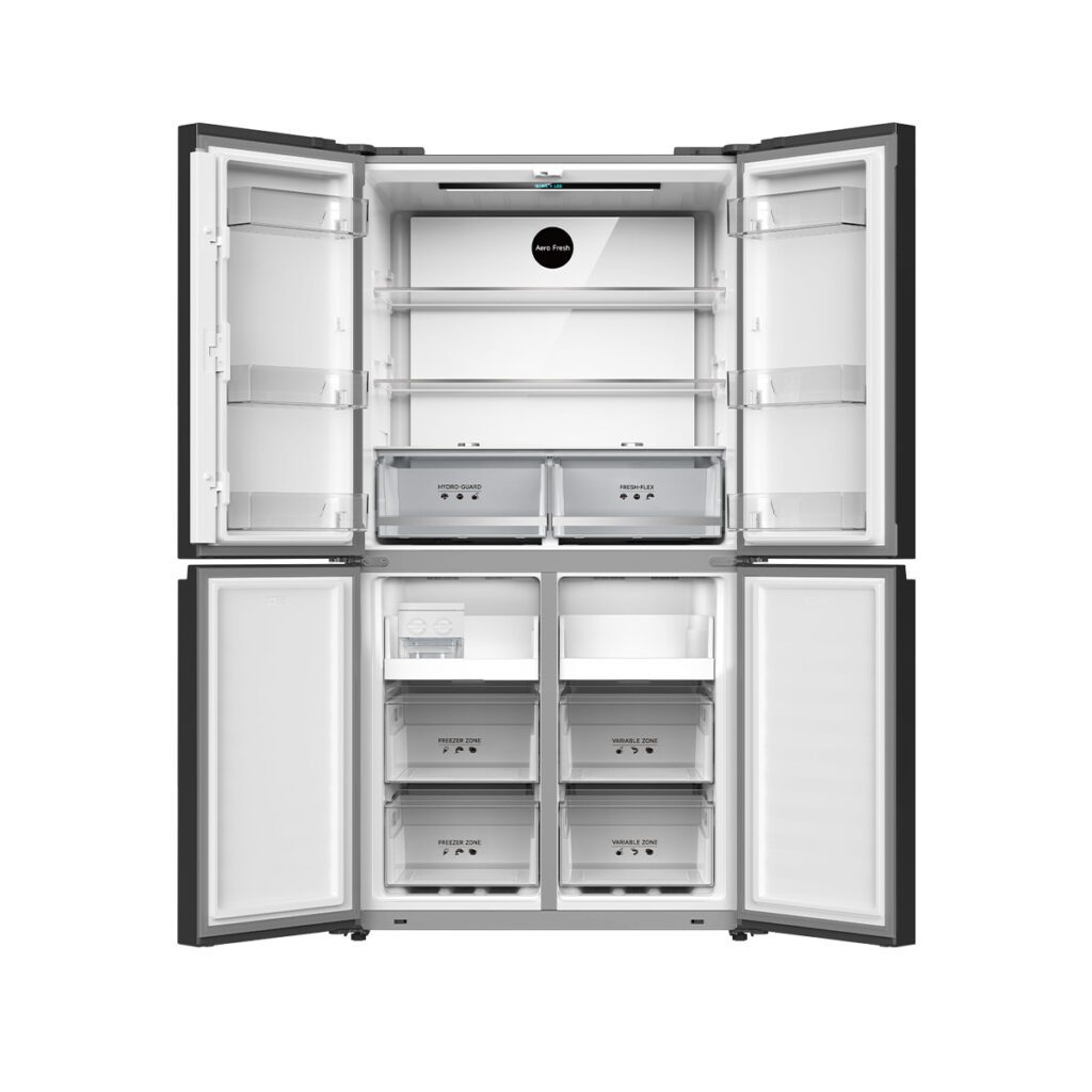 Tủ lạnh Dreame 600L Dual inverter DRC600WGB4VN – 4 cánh mặt kính, đông mềm, kháng khuẩn thông minh