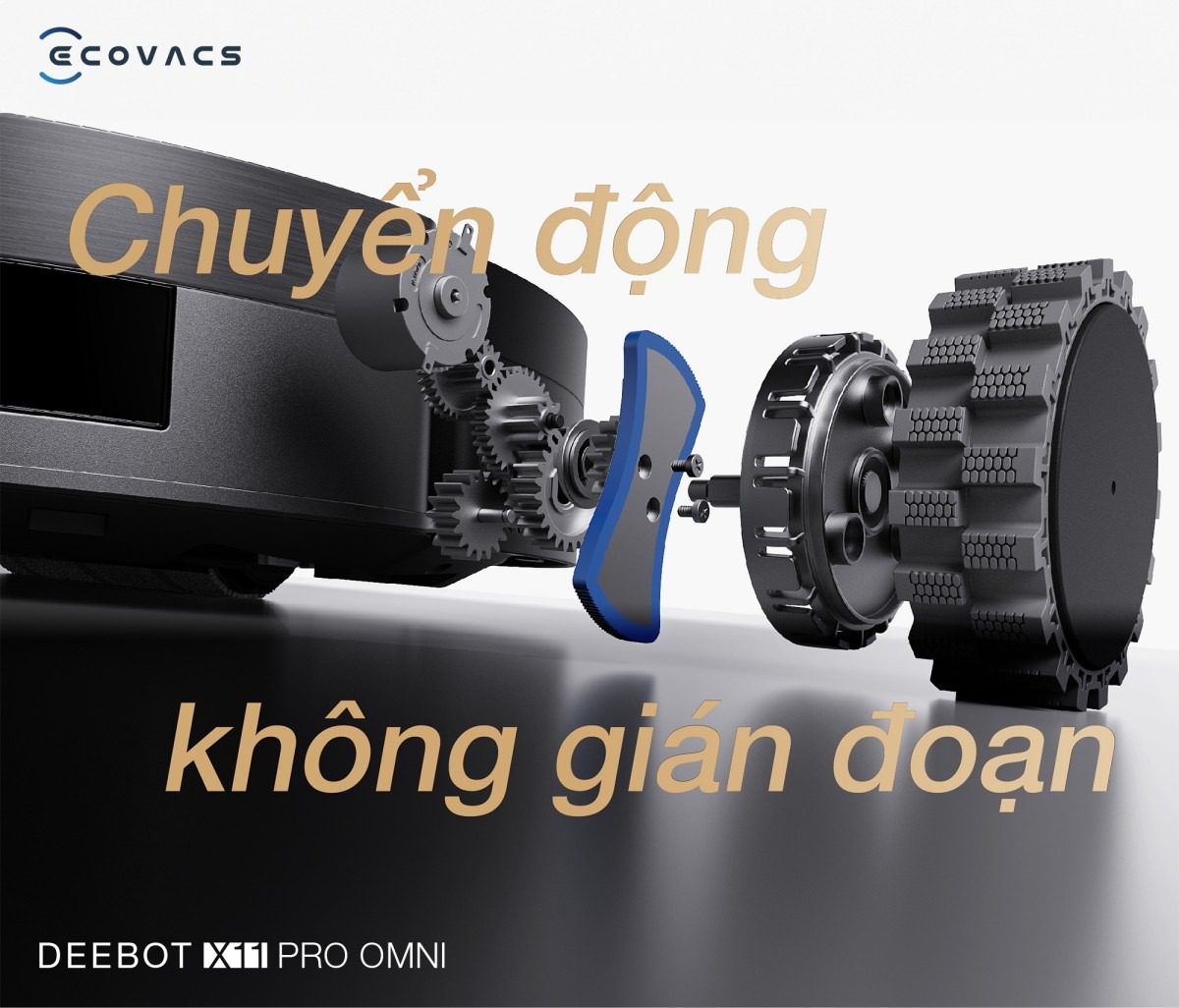 Robot hút bụi Ecovacs X11 Pro OMNI tự động cấp xả nước