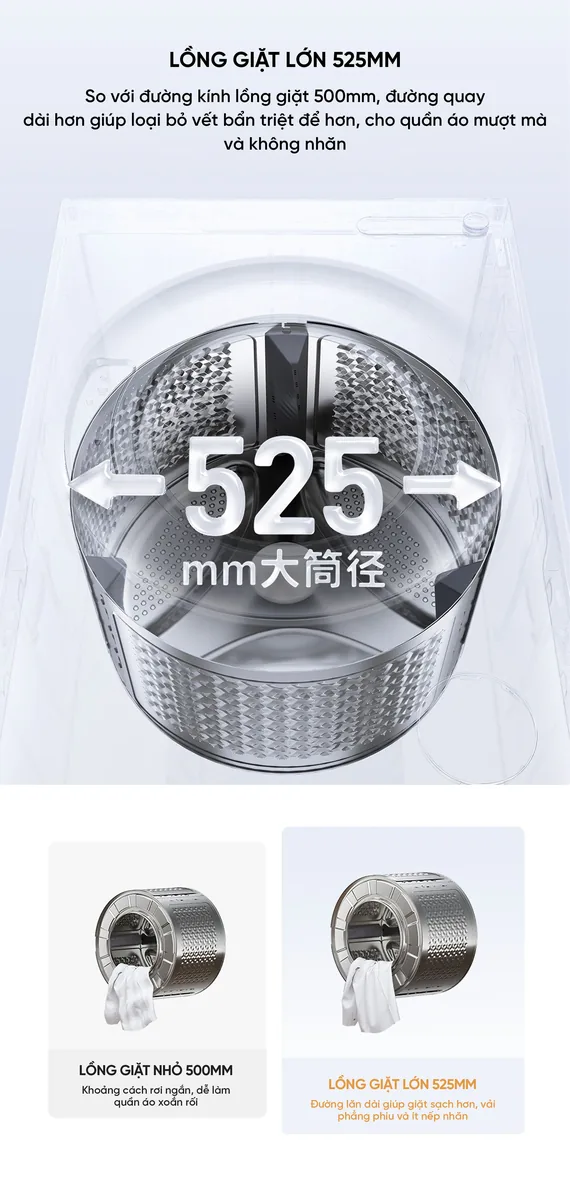 Máy giặt Xiaomi Mijia XQG120MJ105 12kg chỉ giặt Phiên bản 2026 Lắp âm tường