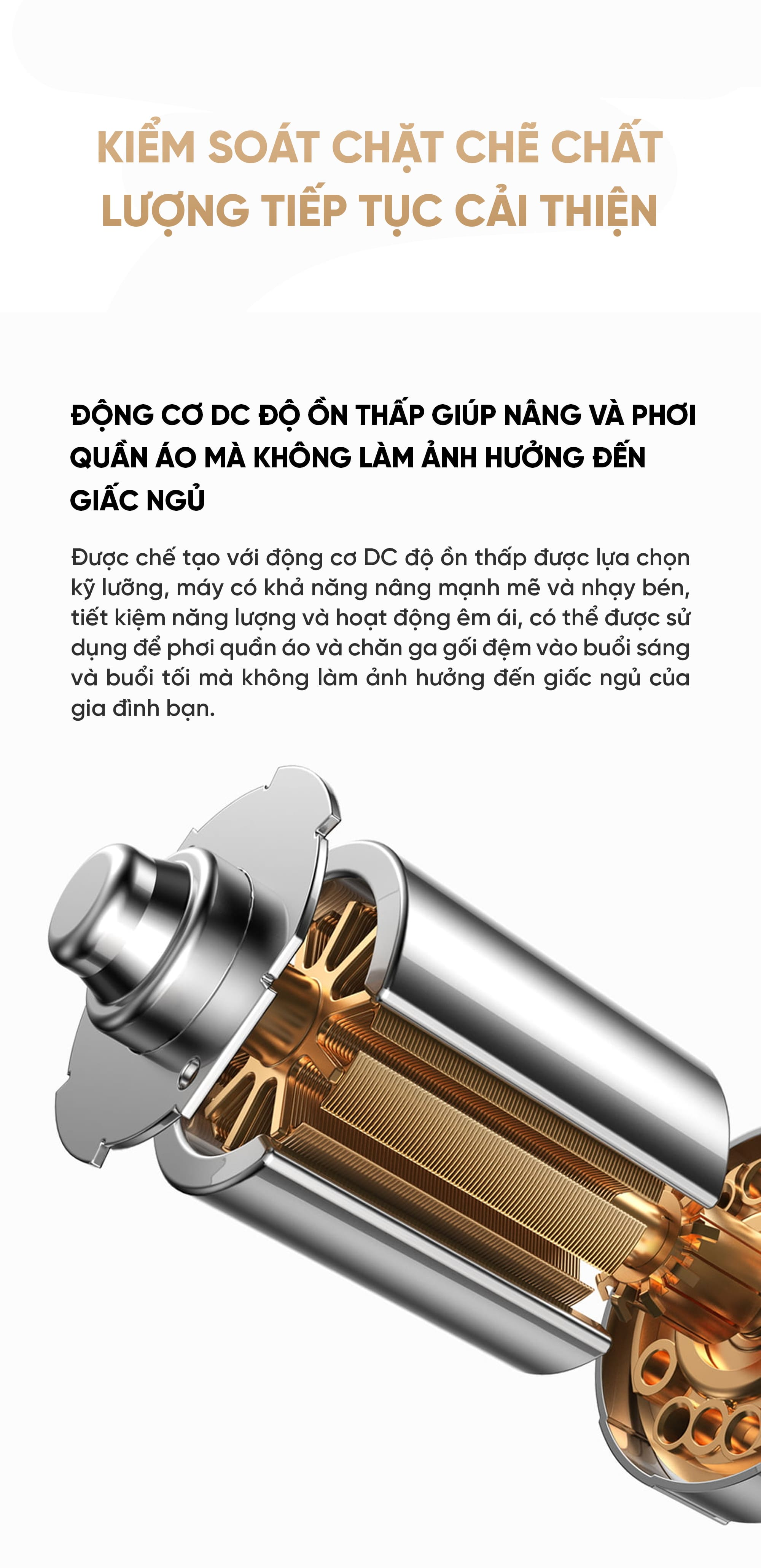 Dàn Phơi Quần Áo Xiaomi Mija 2.4M Có Sấy Thông Minh