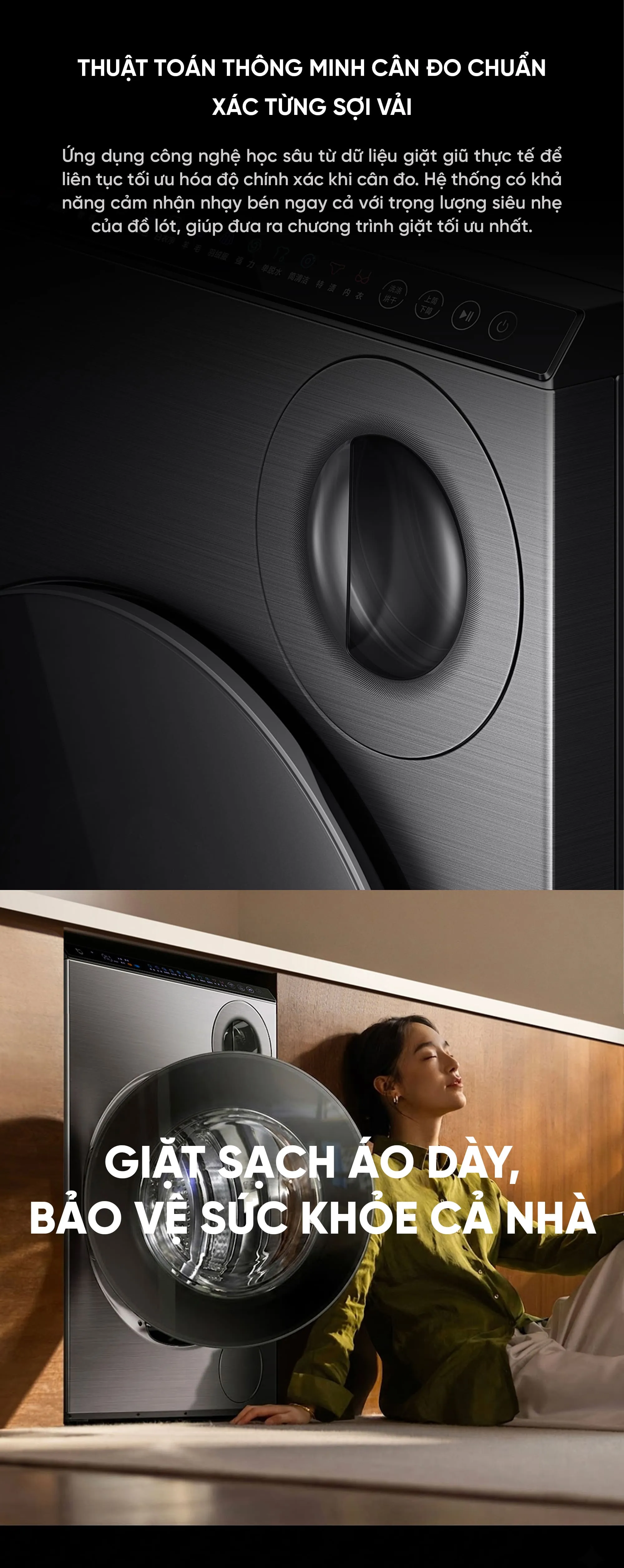 Máy giặt sấy 2 lồng Xiaomi Mijia XHQG103MJ108, giặt 10kg, sấy 7kg