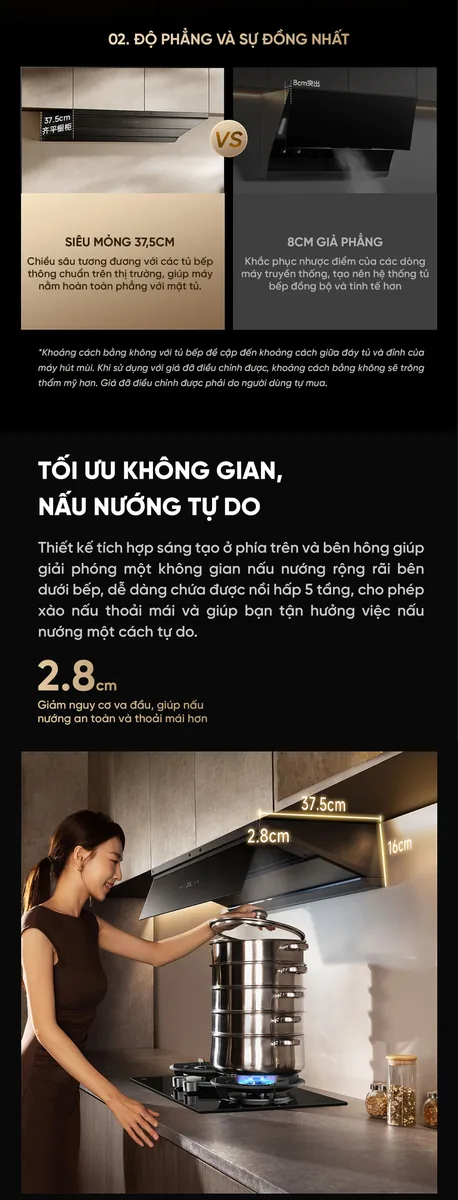 Máy hút mùi Xiaomi Viomi Kunpeng 2 Kết Nối App New Model